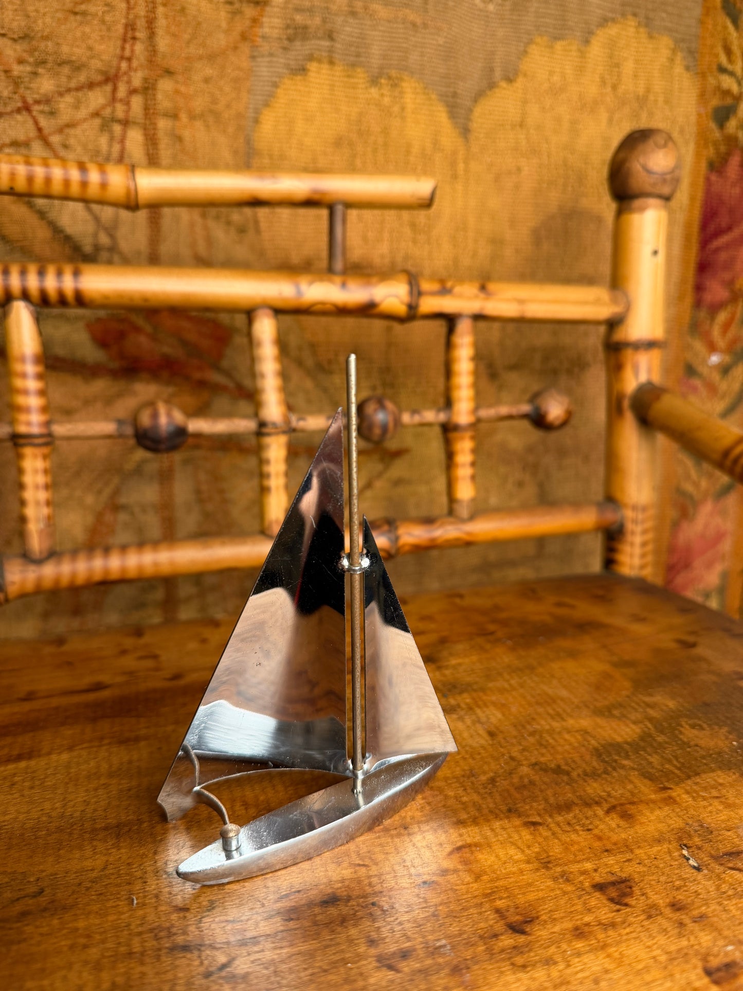 Silver Sailboat