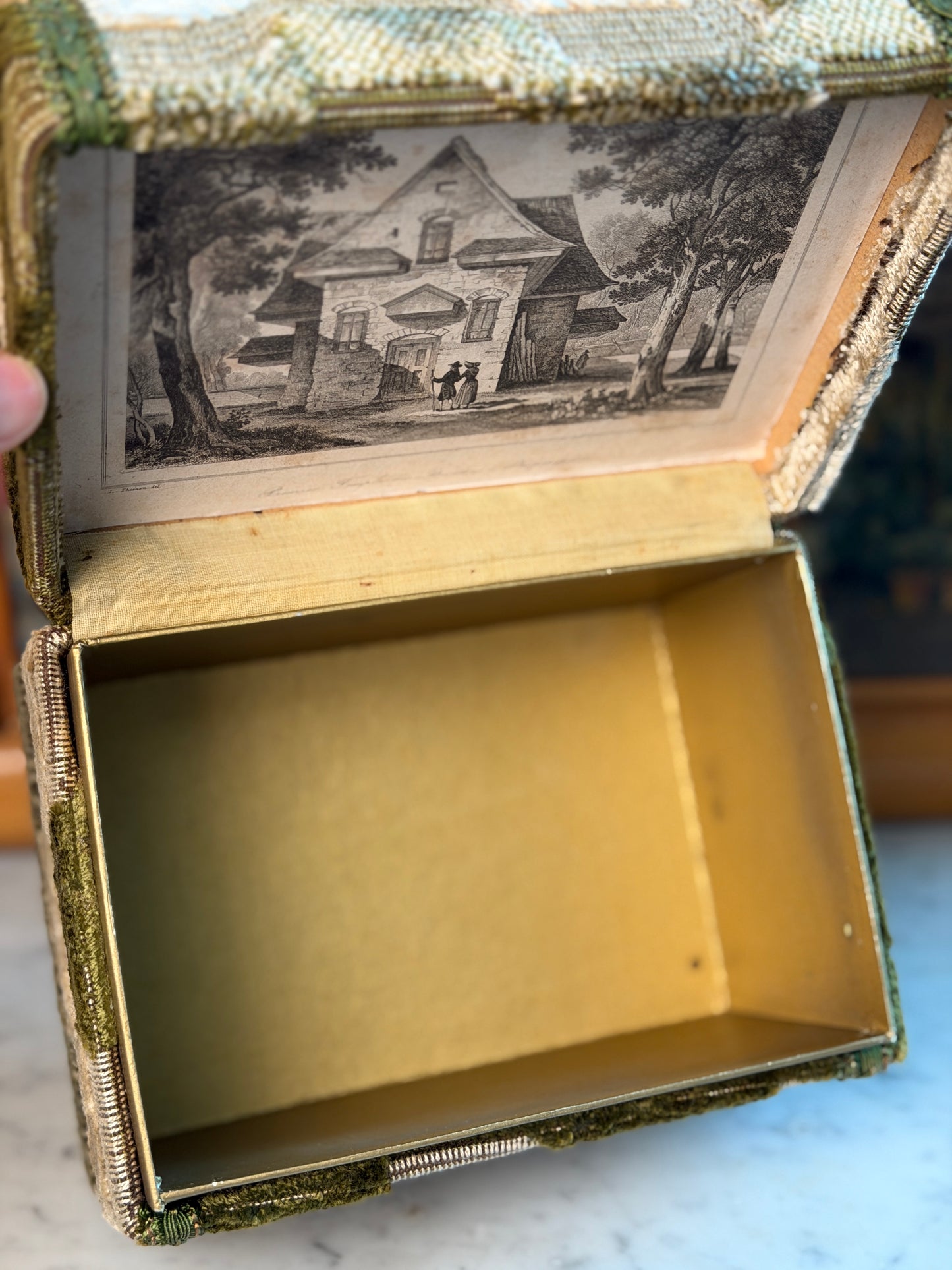 Vintage Tapestry Box