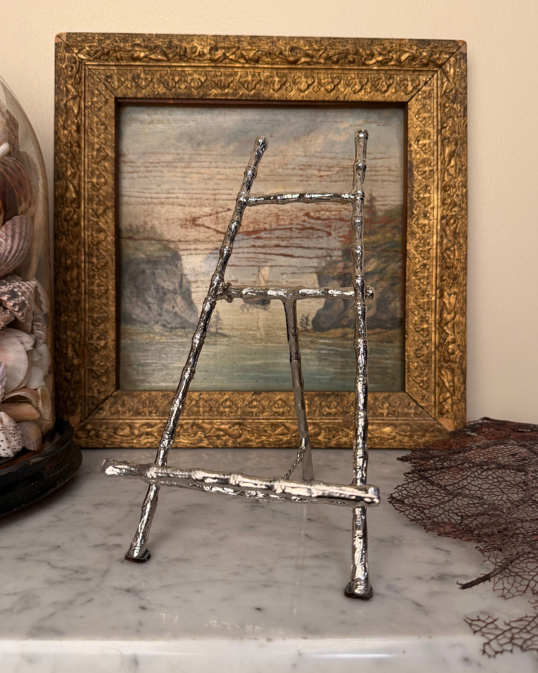 Faux Bamboo Easel Vintage