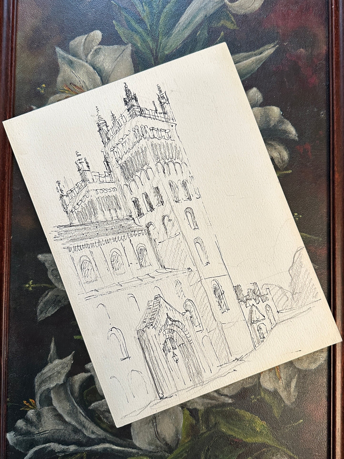 Vintage Castle Sketch