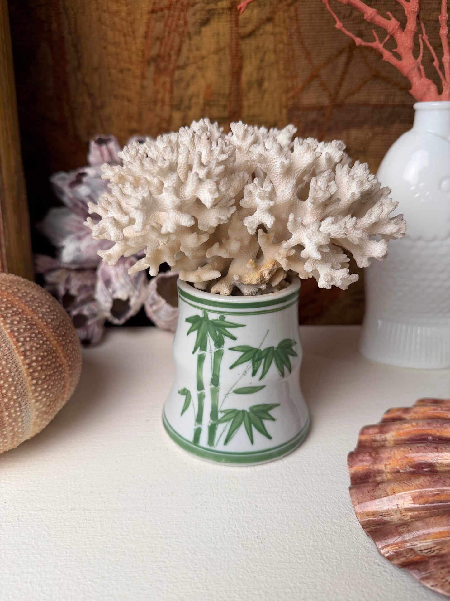 Vintage Bamboo Motif Cachepot
