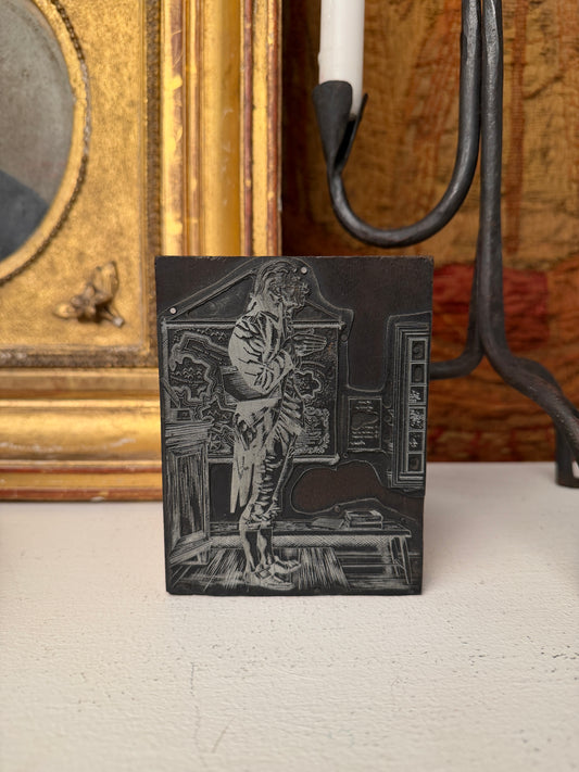 Vintage Engraved Printing Block