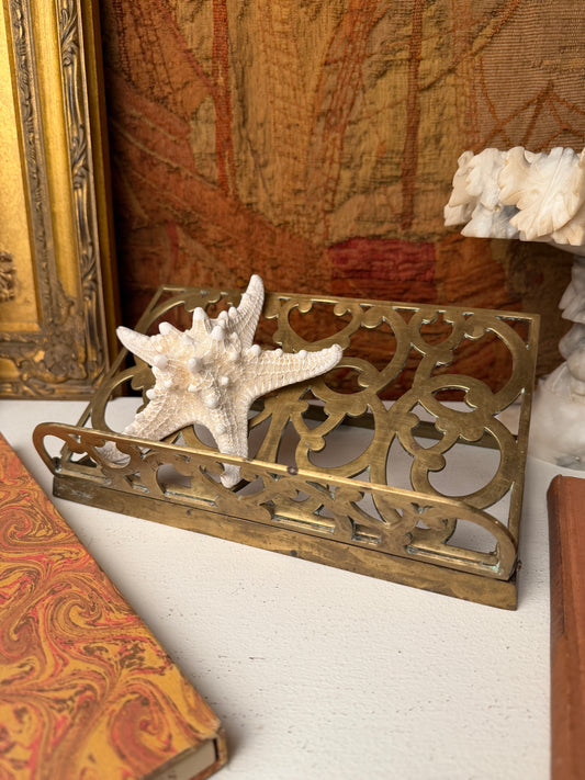 Vintage Brass Book Holder