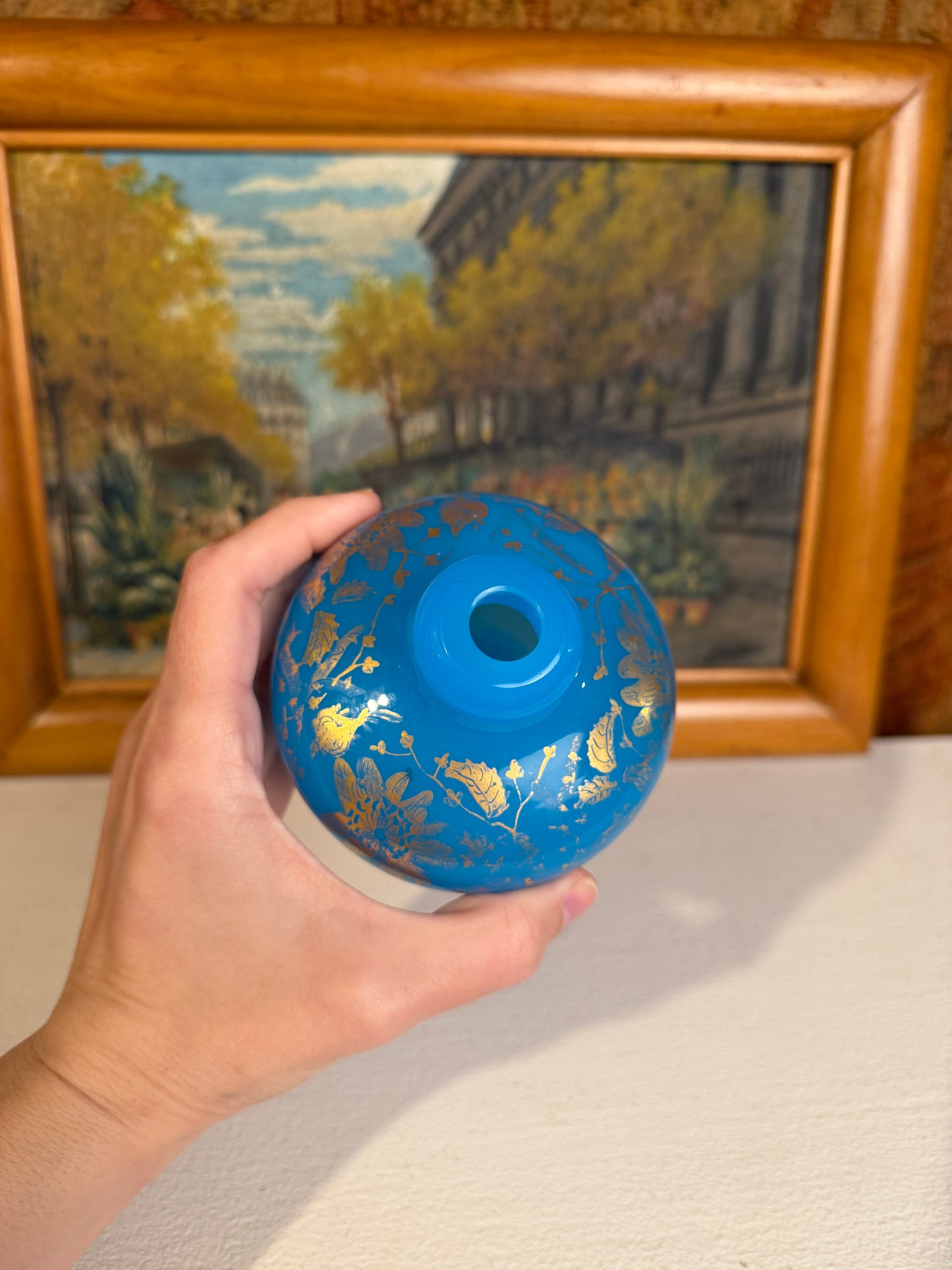 Opaline Bud Vase