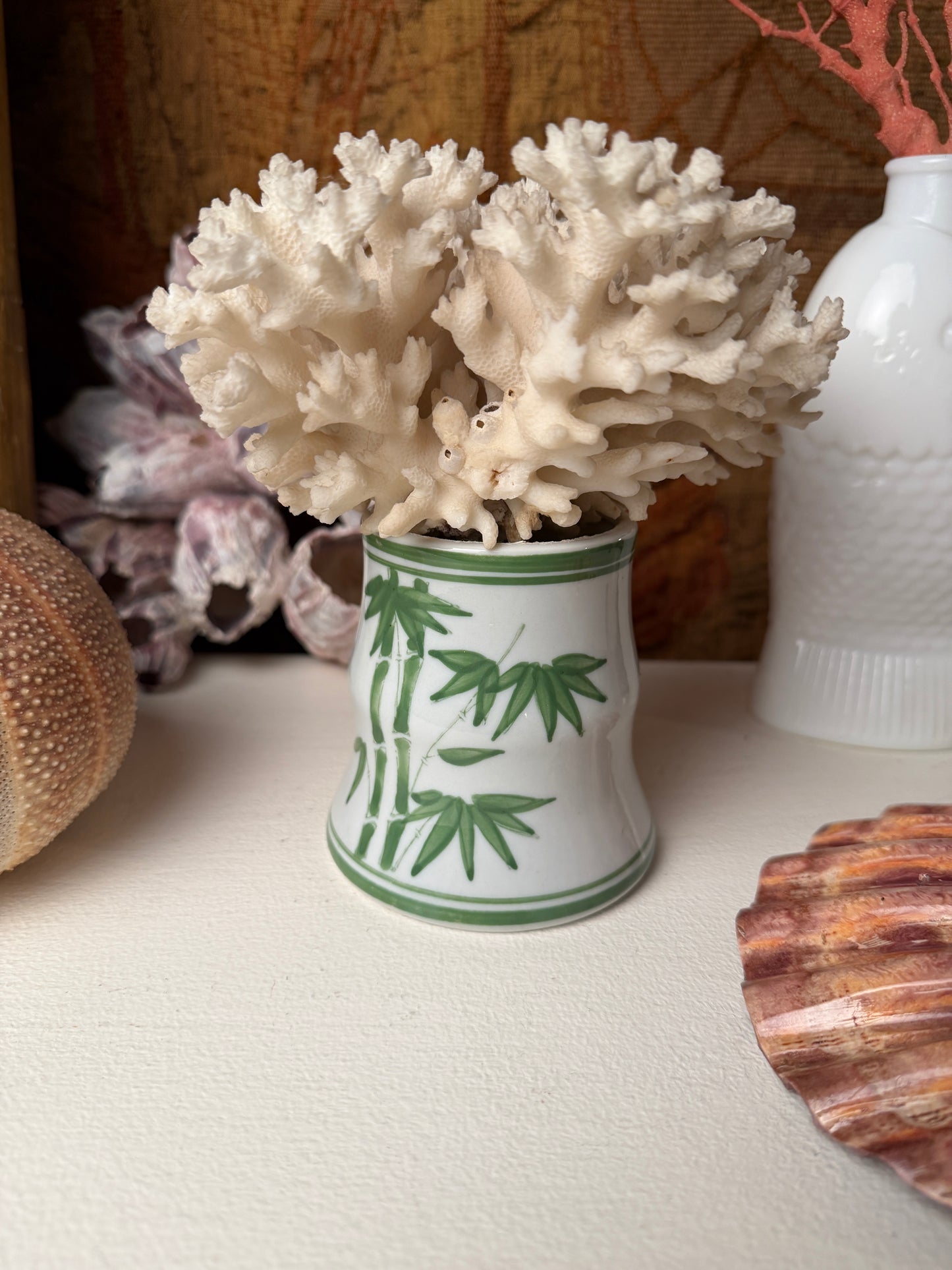 Vintage Bamboo Motif Cachepot