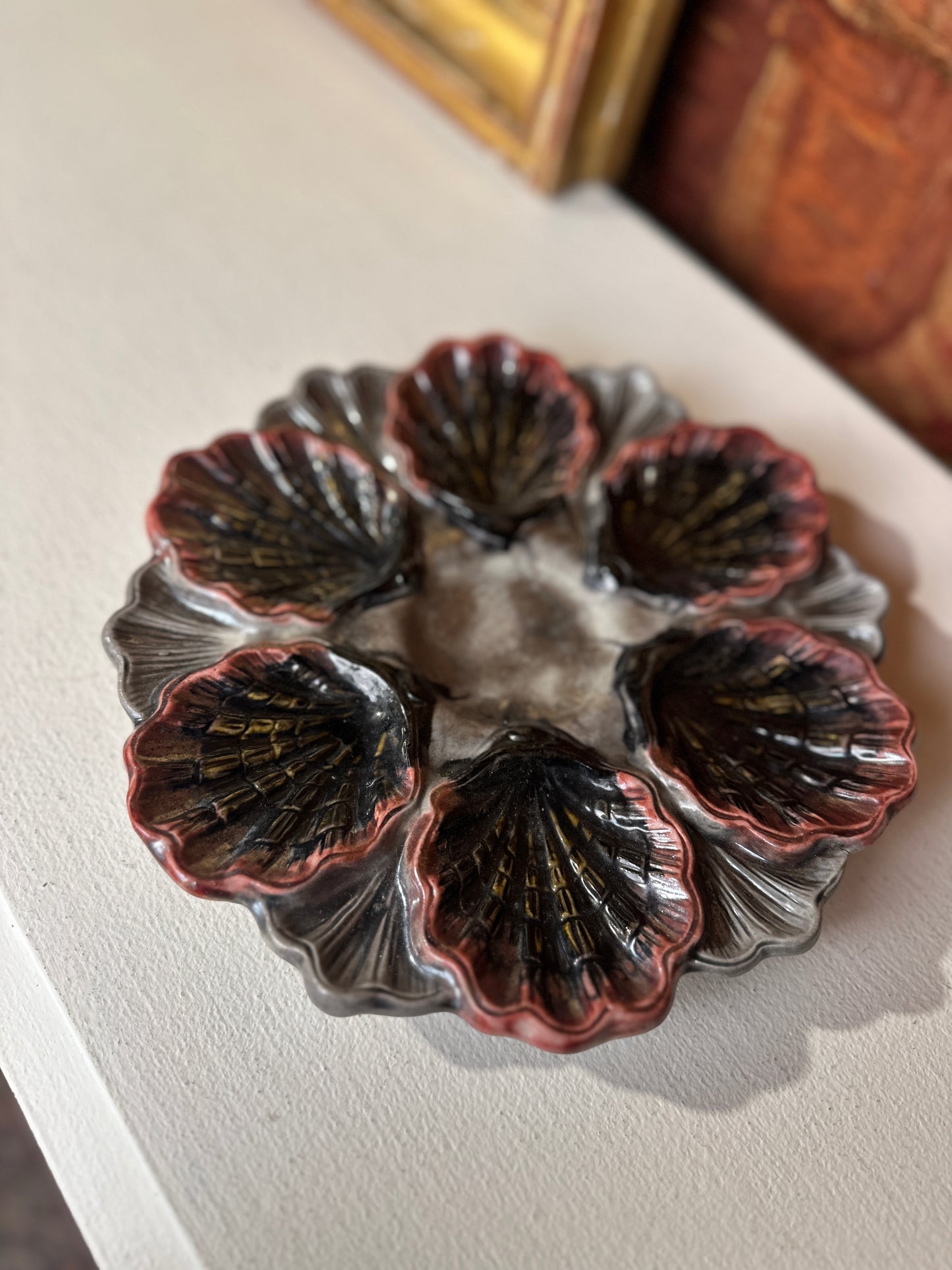 Antique Moody Oyster Plate