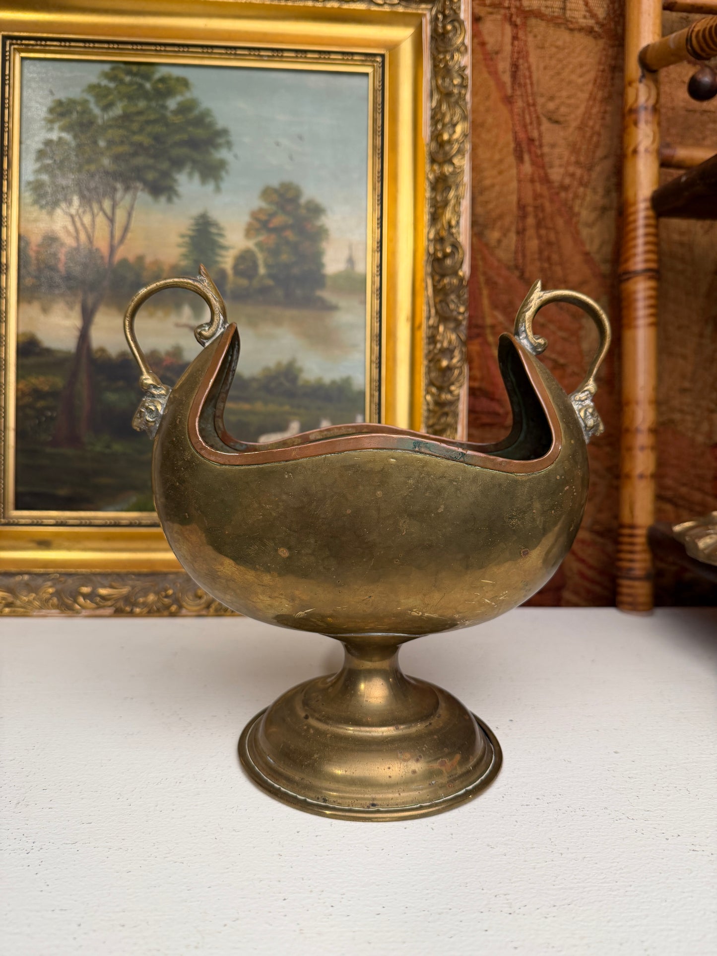 Hammered Brass & Copper Vessel