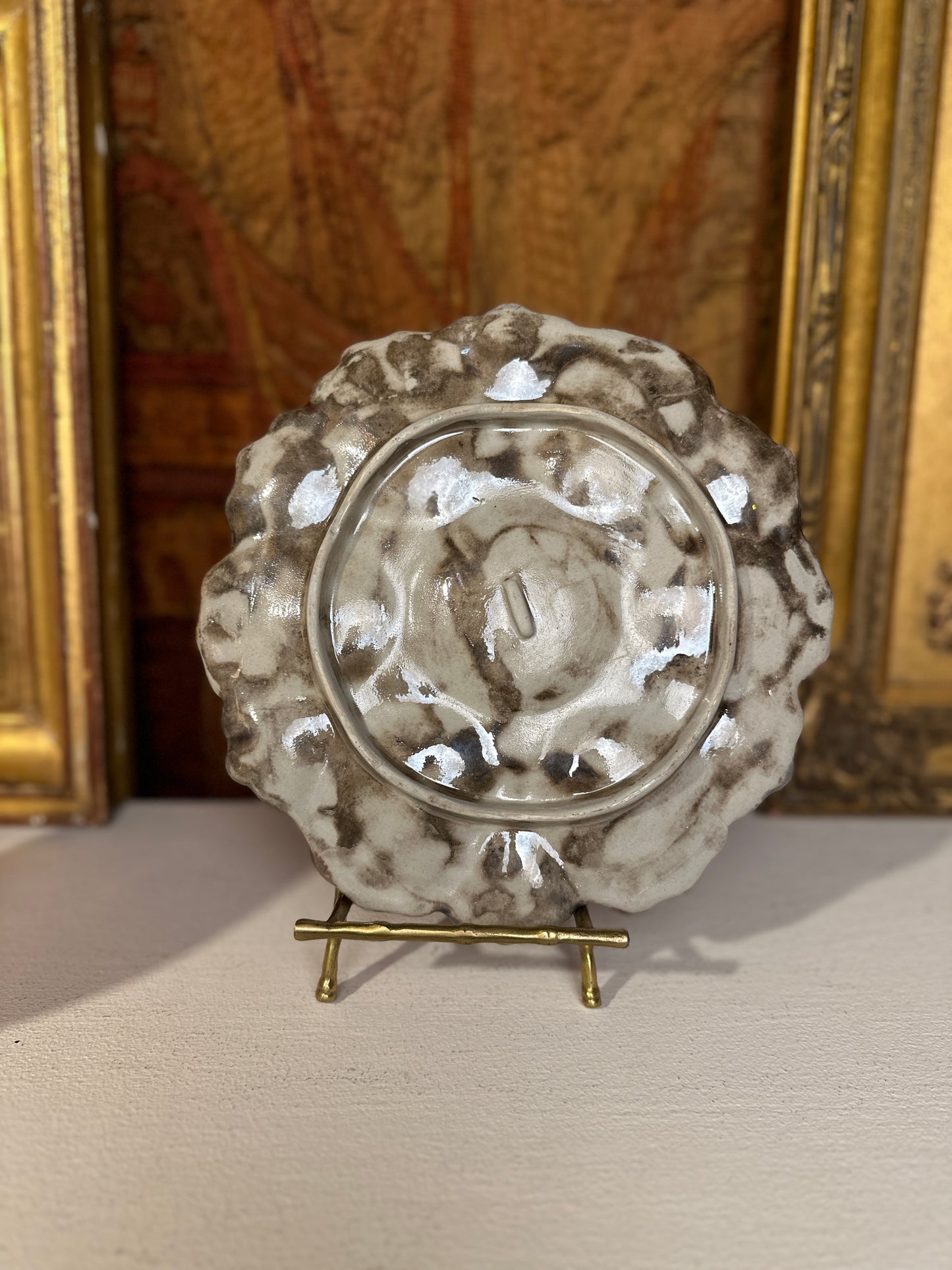 Antique Moody Oyster Plate