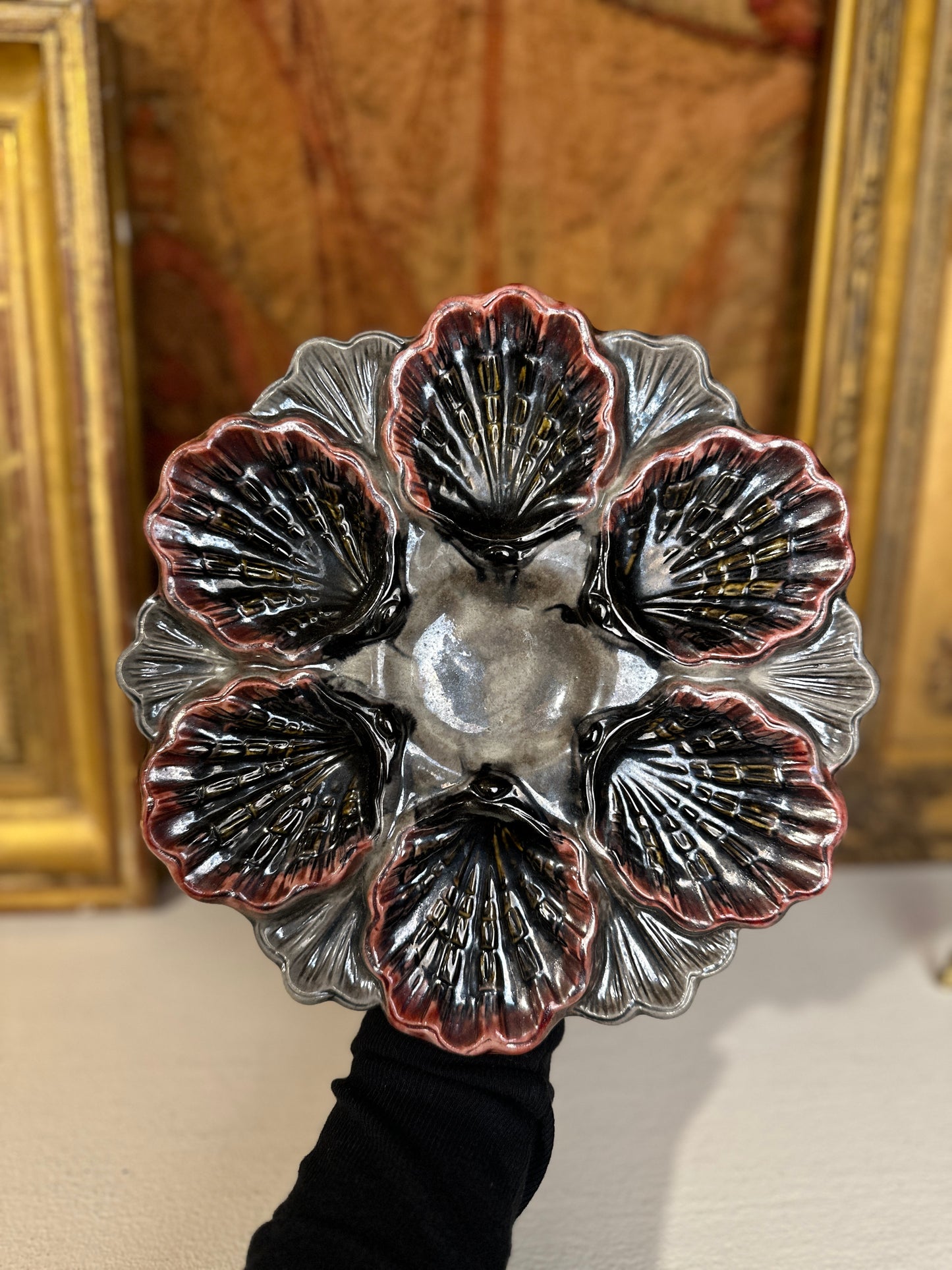 Antique Moody Oyster Plate