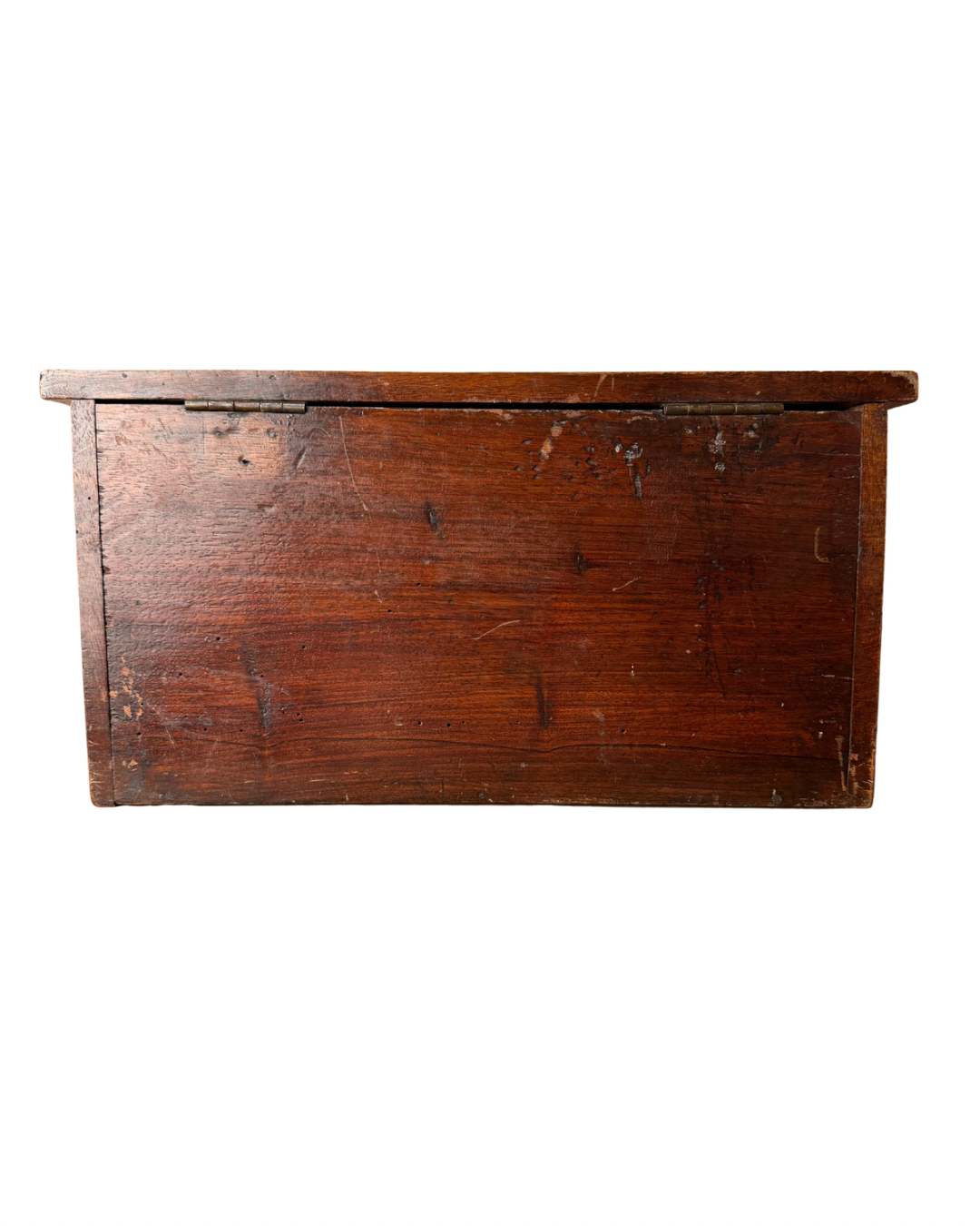Wooden Storage Chest with Faux Drawers
