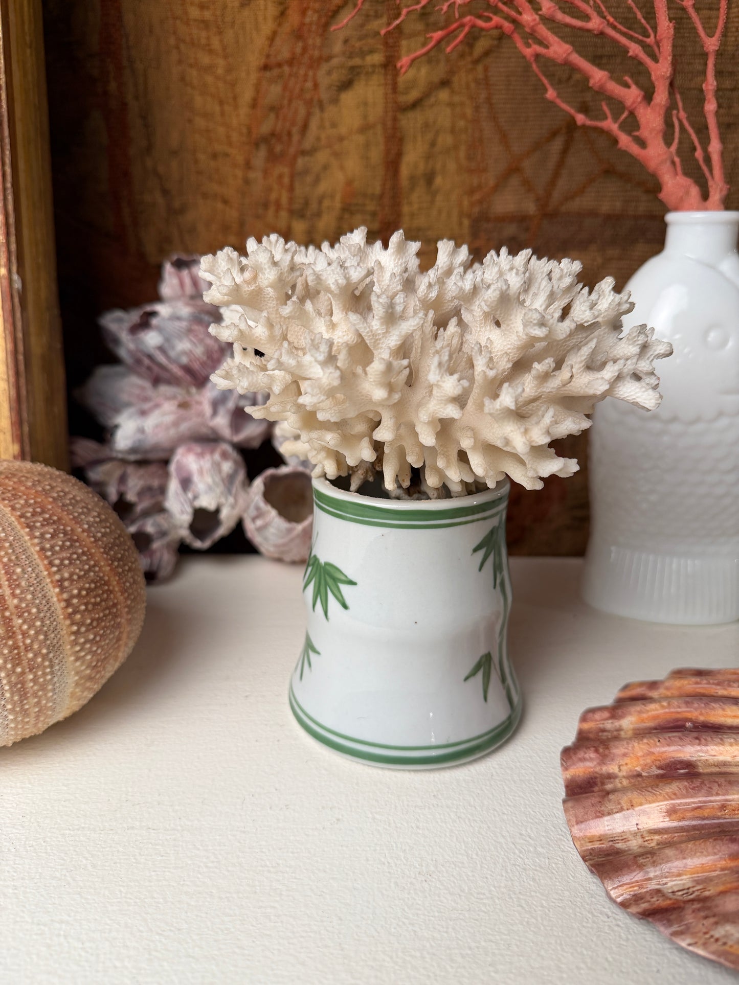 Vintage Bamboo Motif Cachepot