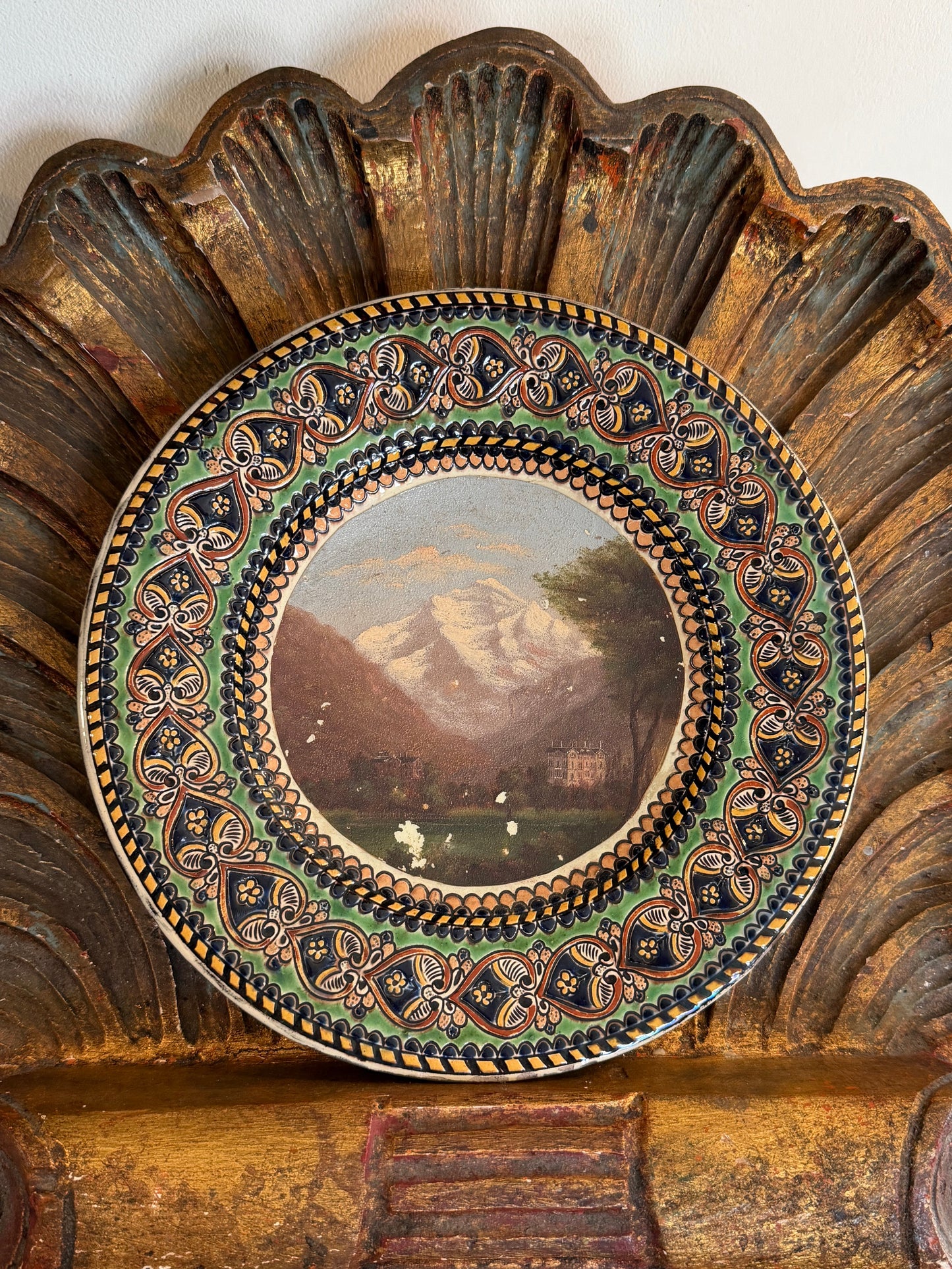 Antique Hand Painted Thoune Plate