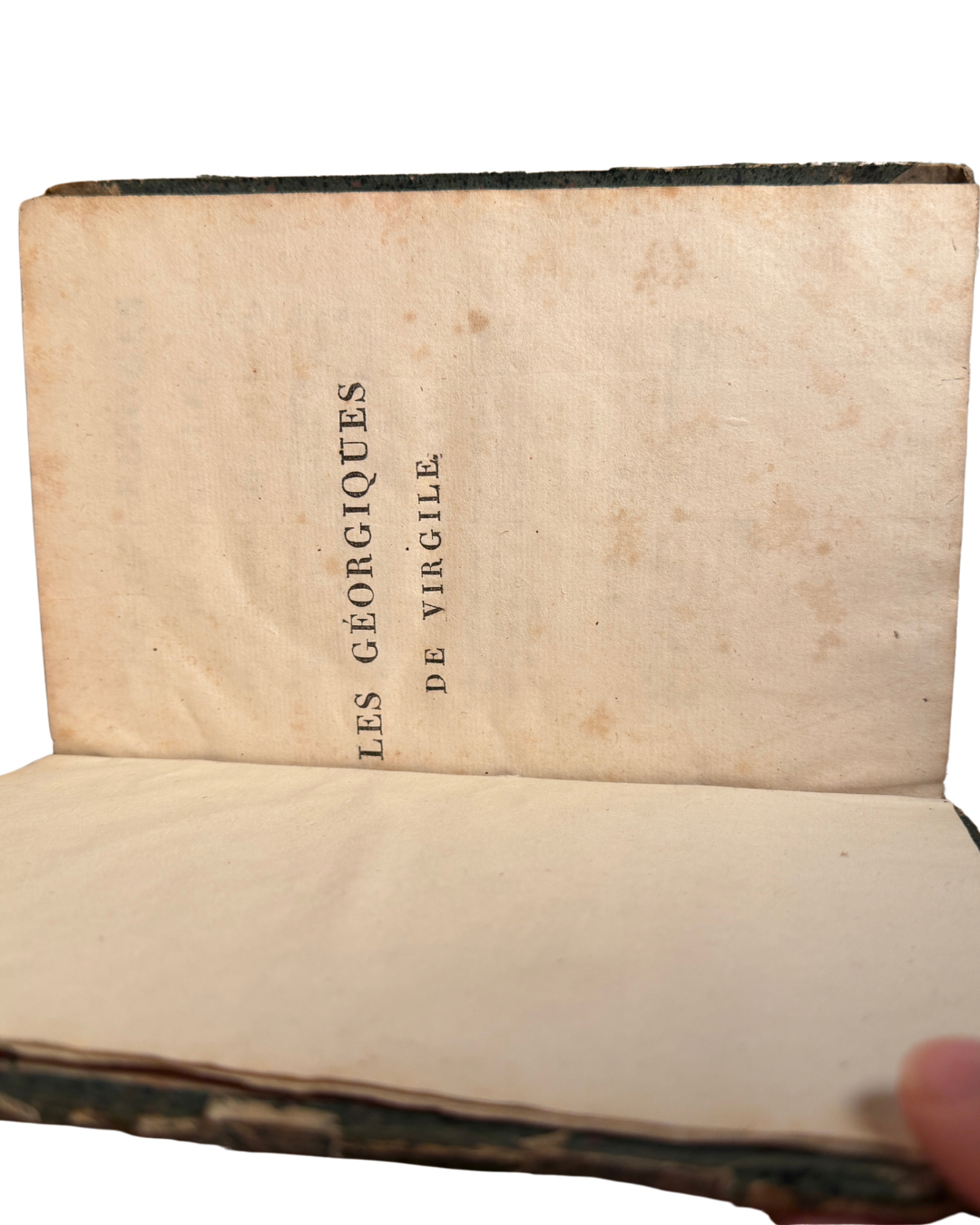 Antique 1805 French & Latin Book – The Georgics of Virgil