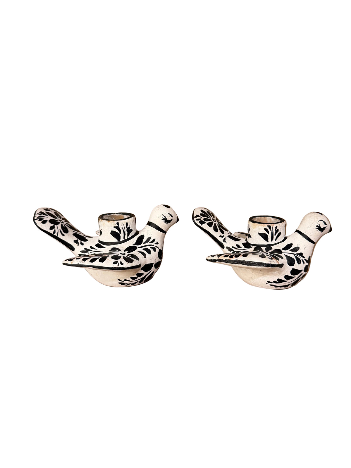 Mexican Folk Art Bird Candleholders