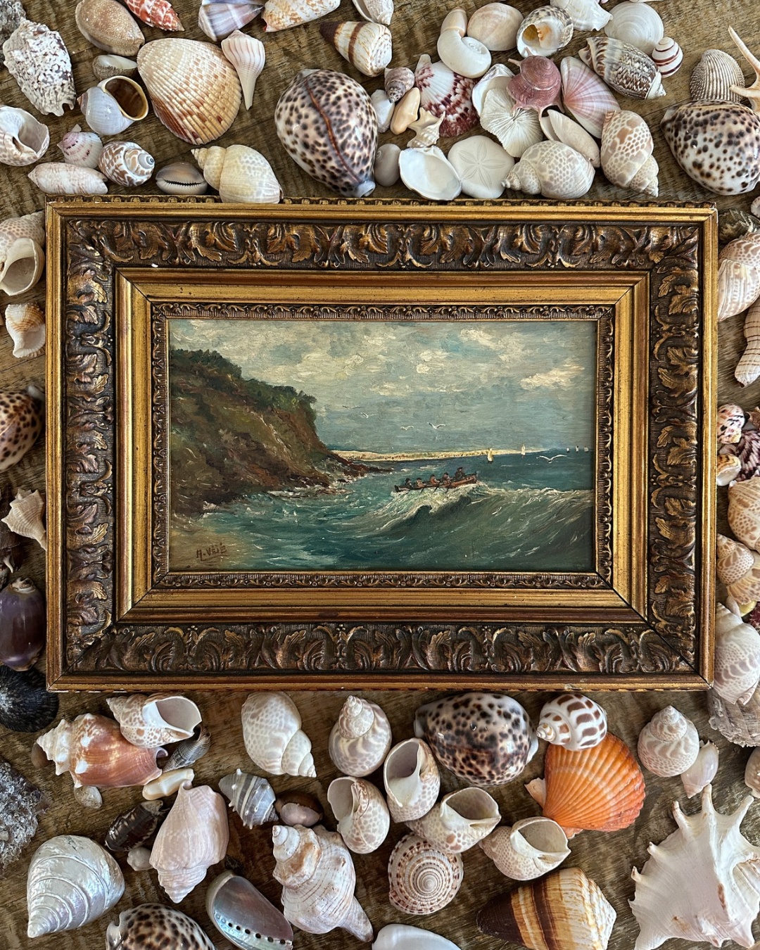 Antique Beach Oil