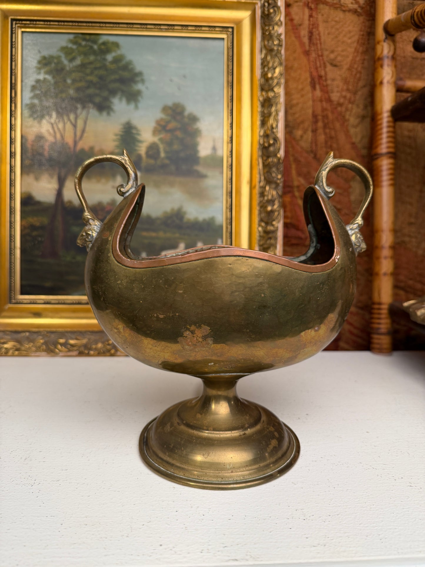 Hammered Brass & Copper Vessel