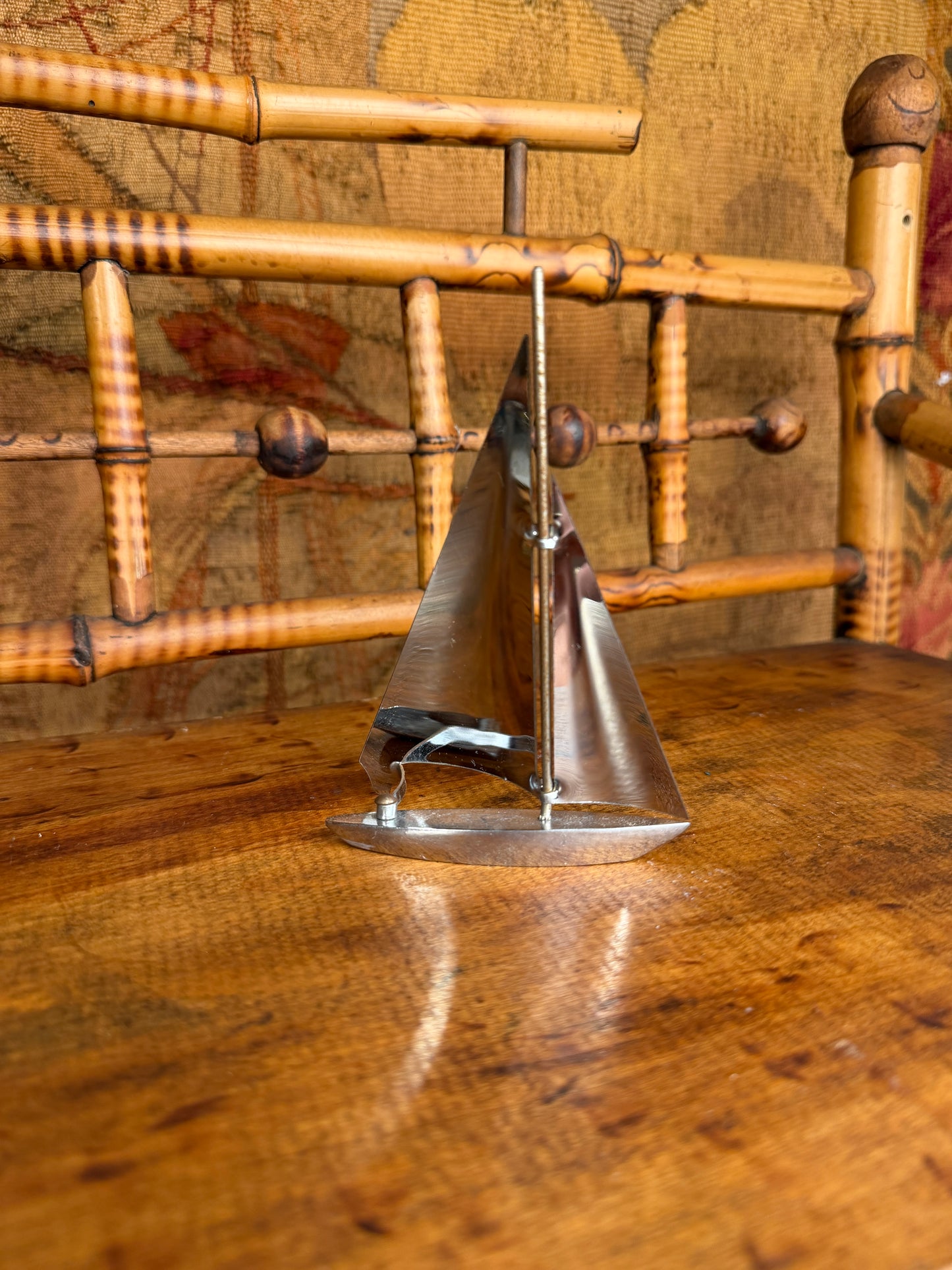 Silver Sailboat