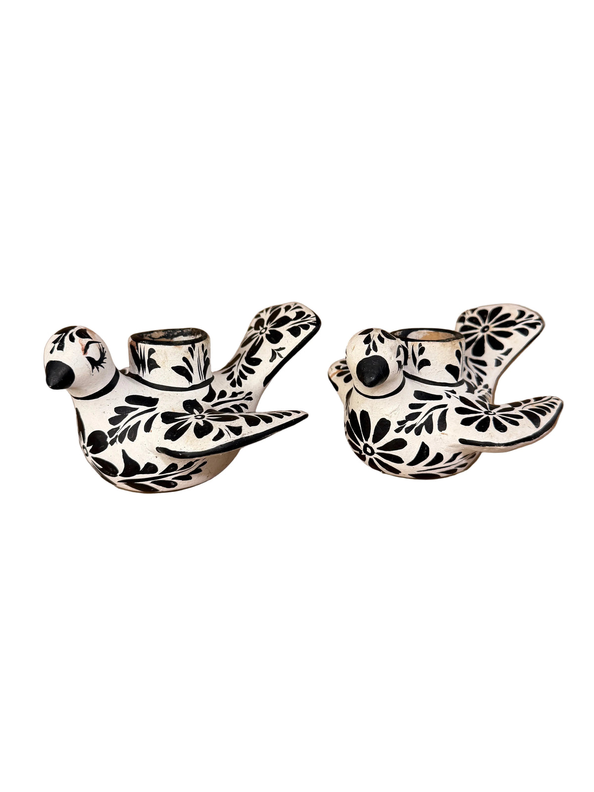Mexican Folk Art Bird Candleholders