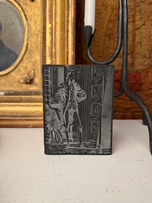 Vintage Engraved Printing Block