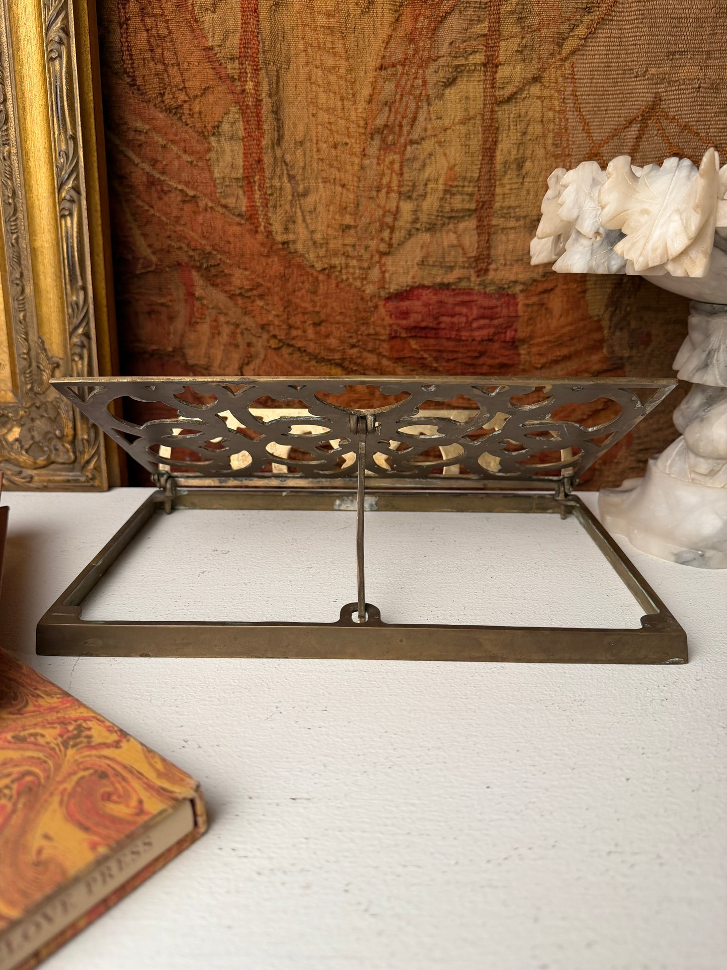 Vintage Brass Book Holder