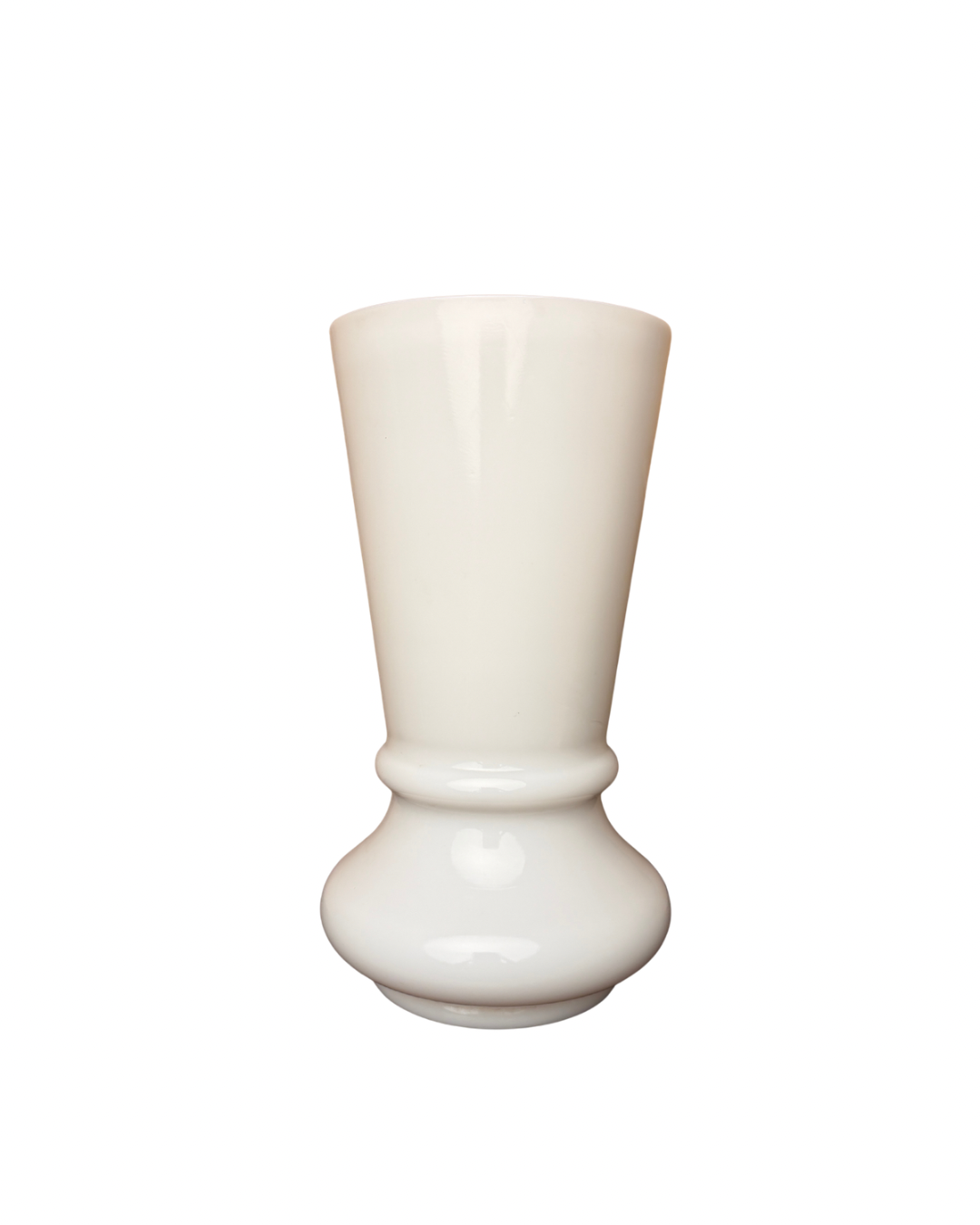 Vintage White Opaline Glass Vase