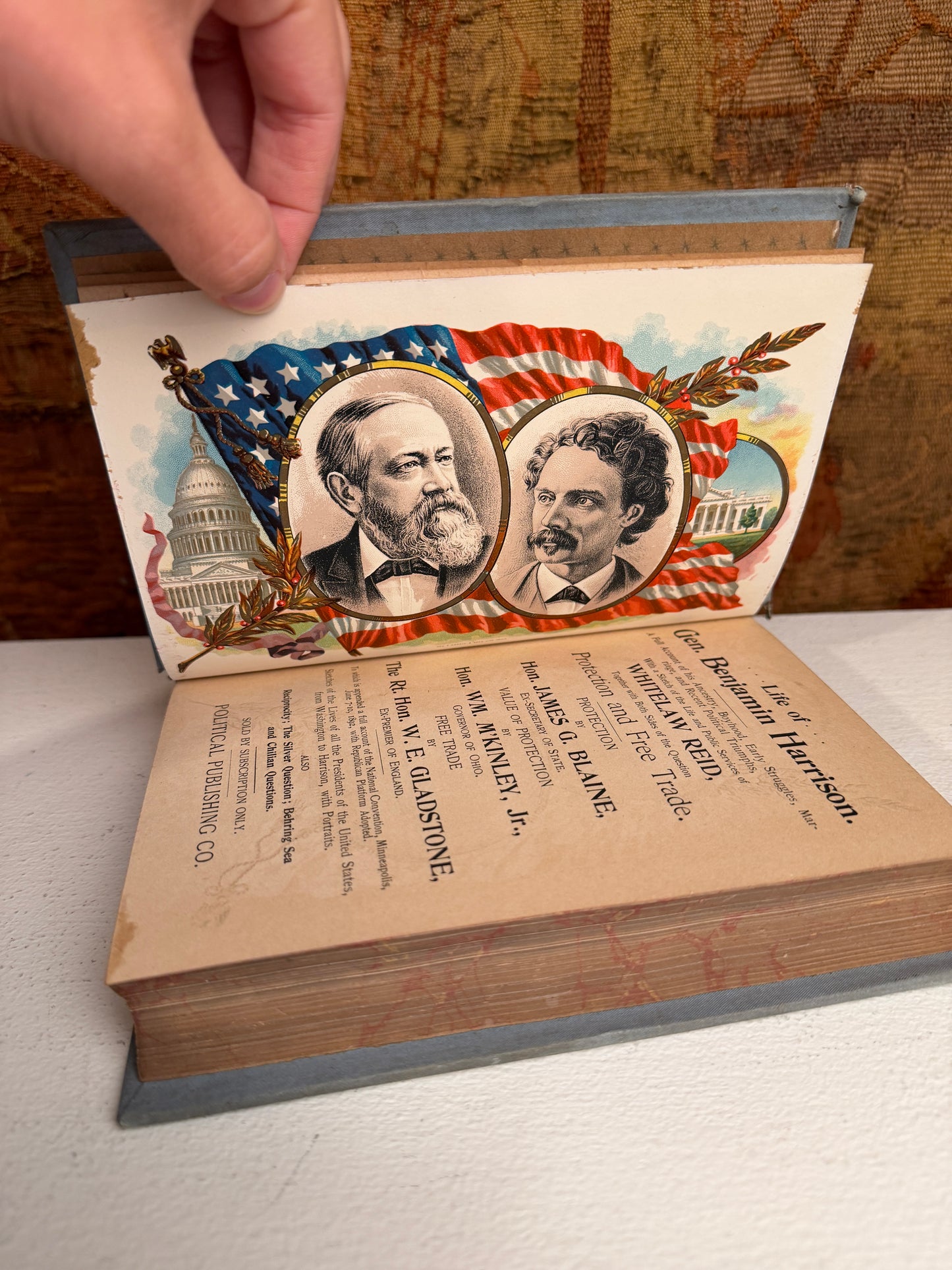 Lives of Gen. Benjamin Harrison and Whitelaw Reid Official Edition 1892