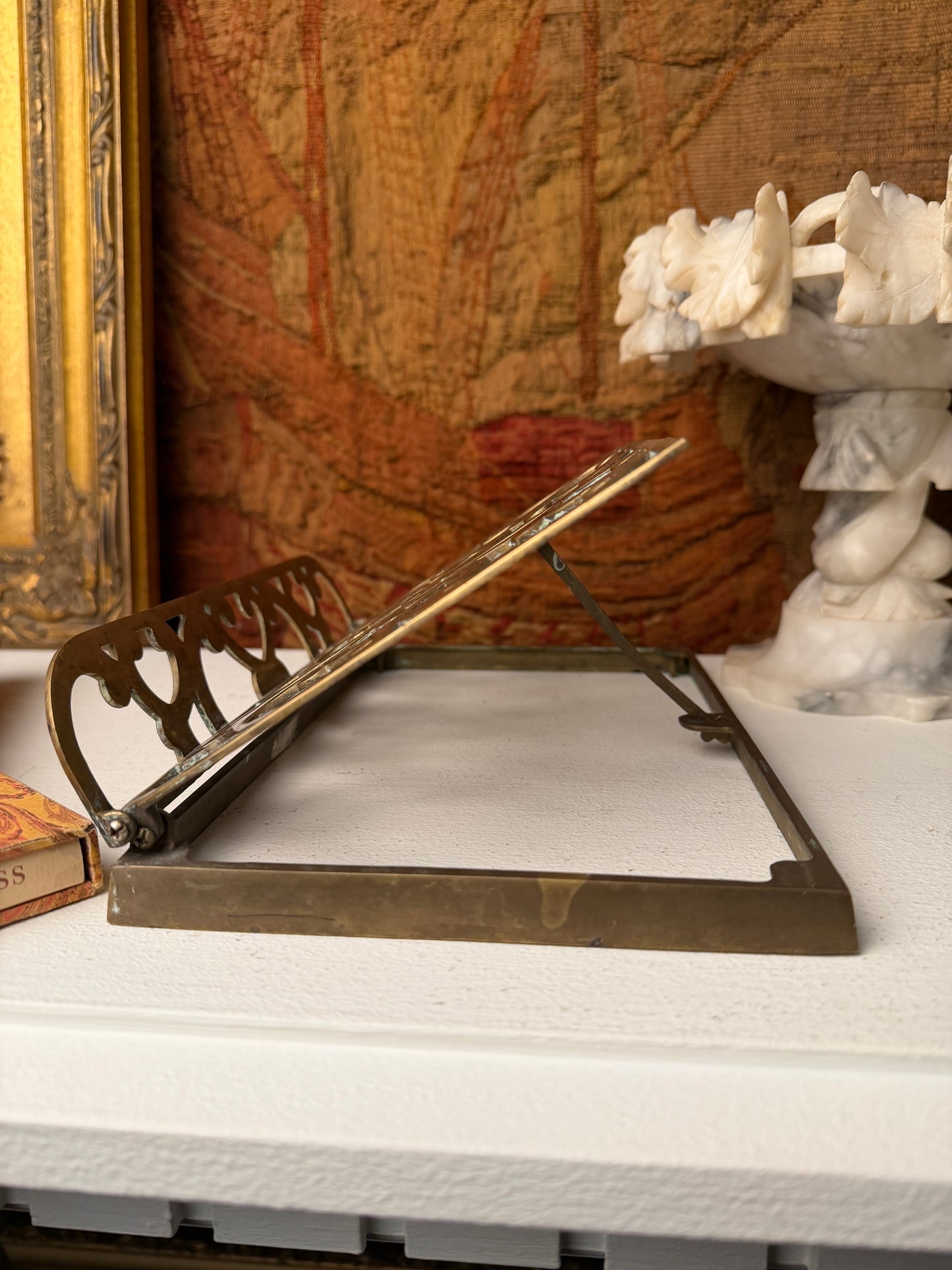 Vintage Brass Book Holder
