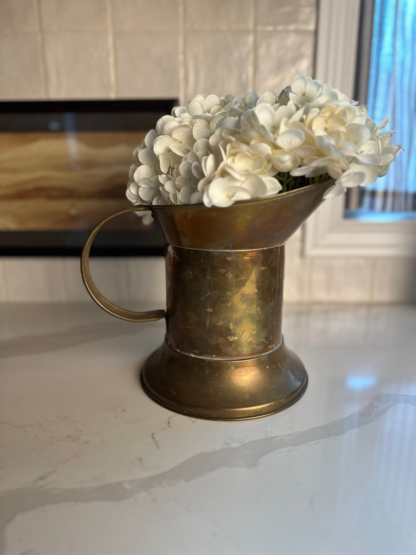 Vintage Brass Measuring Pitcher