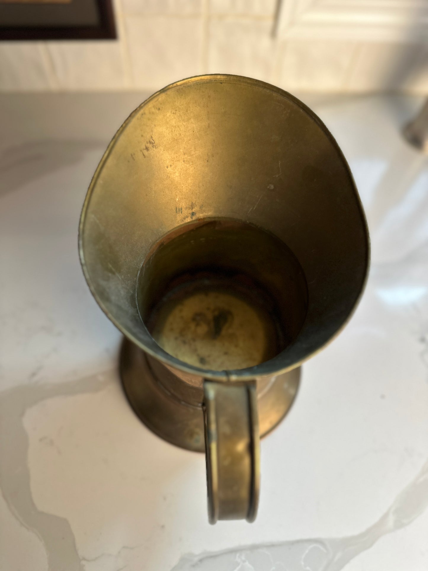 Vintage Brass Measuring Pitcher