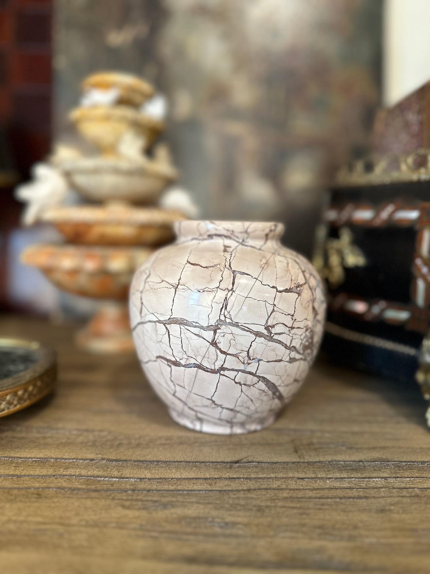 Vintage Marble Stone Vase