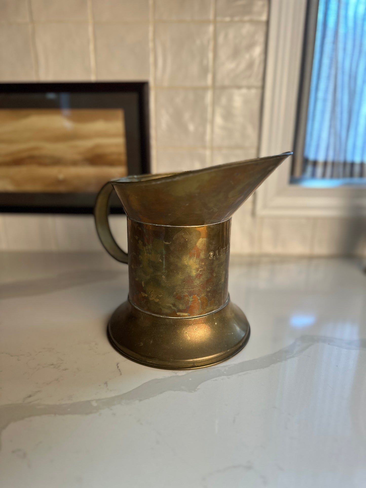 Vintage Brass Measuring Pitcher