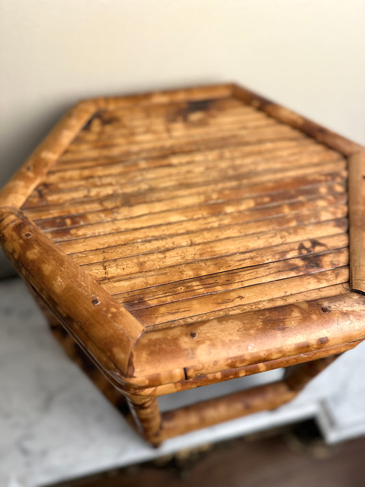 Vintage Bamboo Riser / Plant Stand