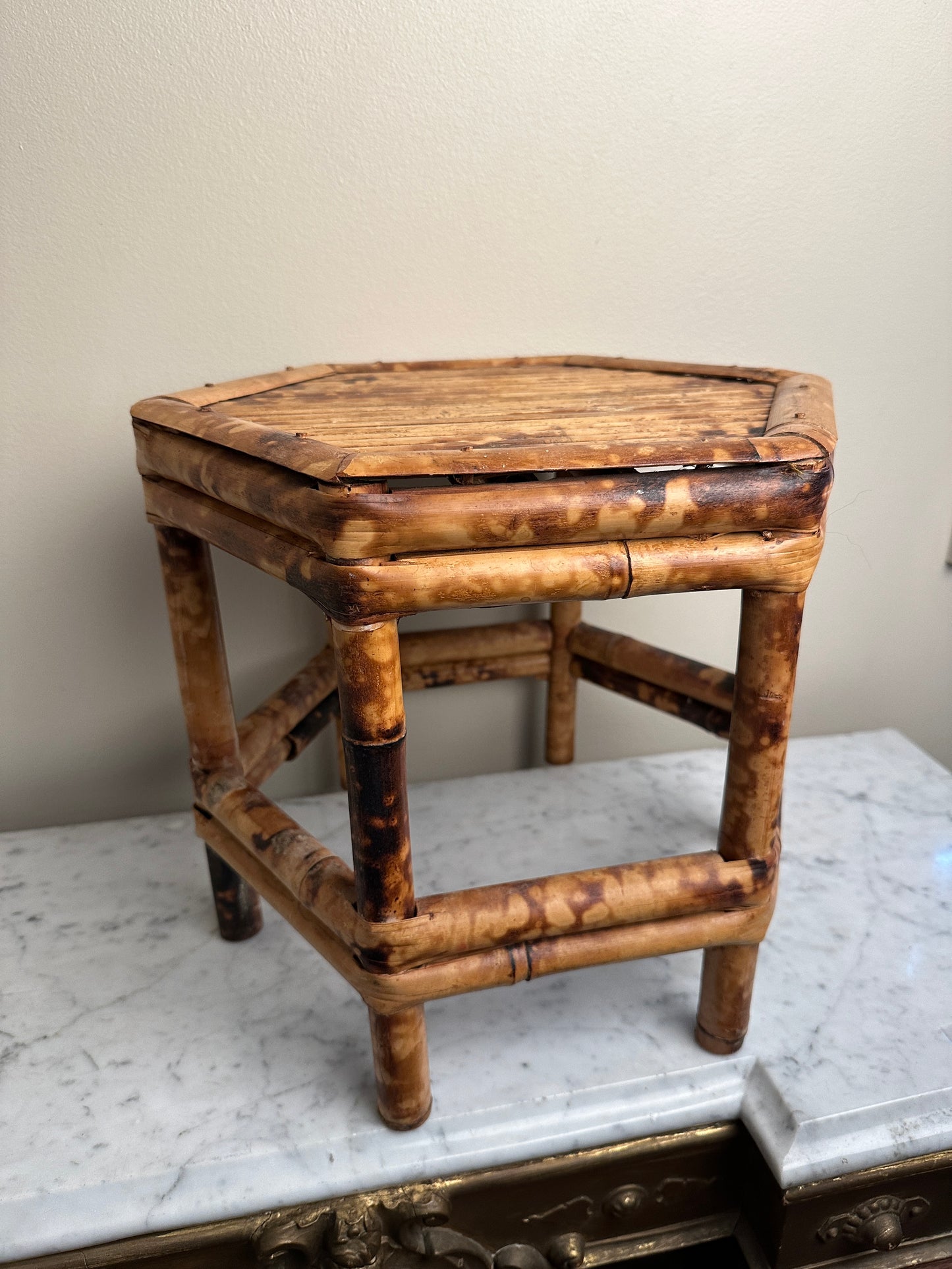 Vintage Bamboo Riser / Plant Stand