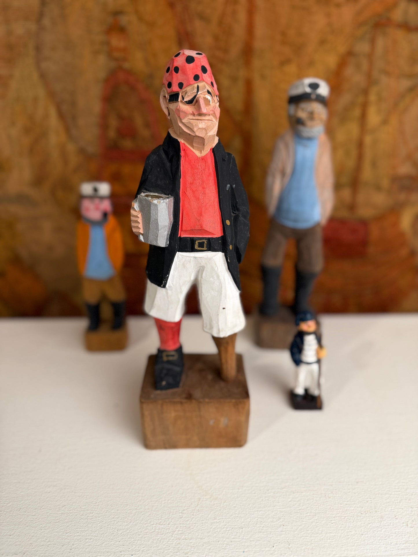 Vintage Hand Carved Seaman 12.5”
