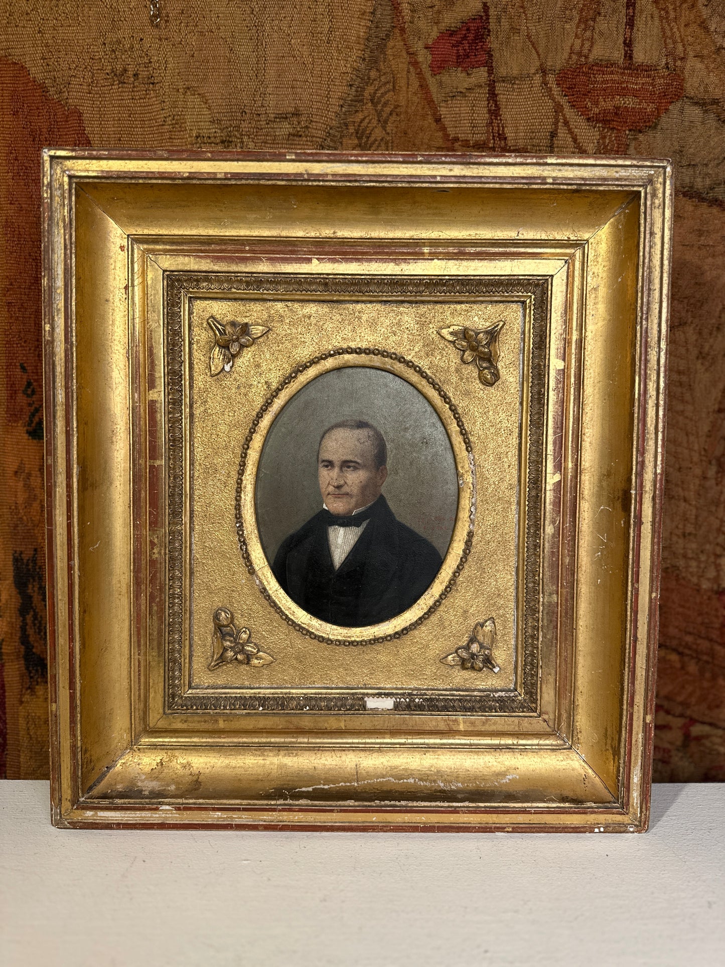 Antique French Male Portrait