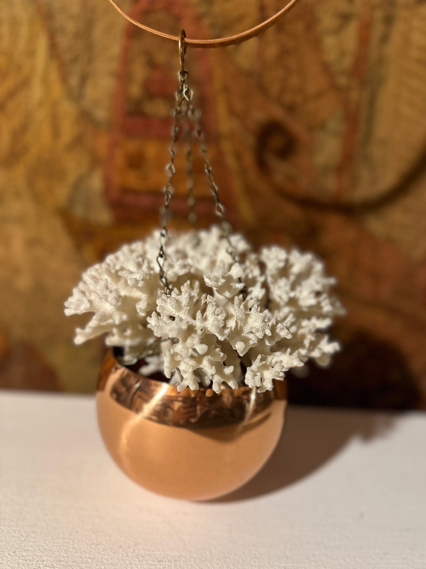 Vintage Copper Plant Holder