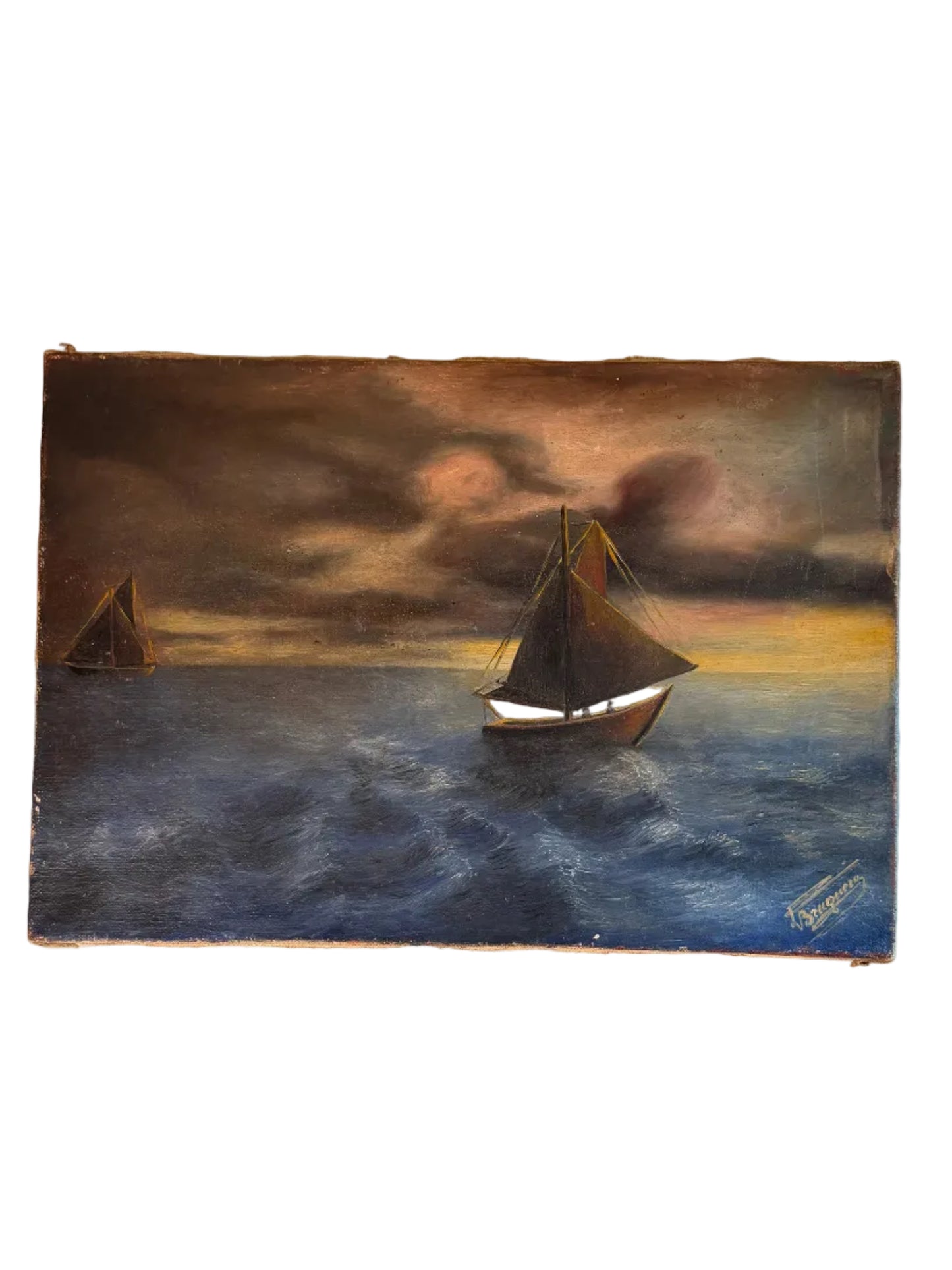 Antique Moody Seascape