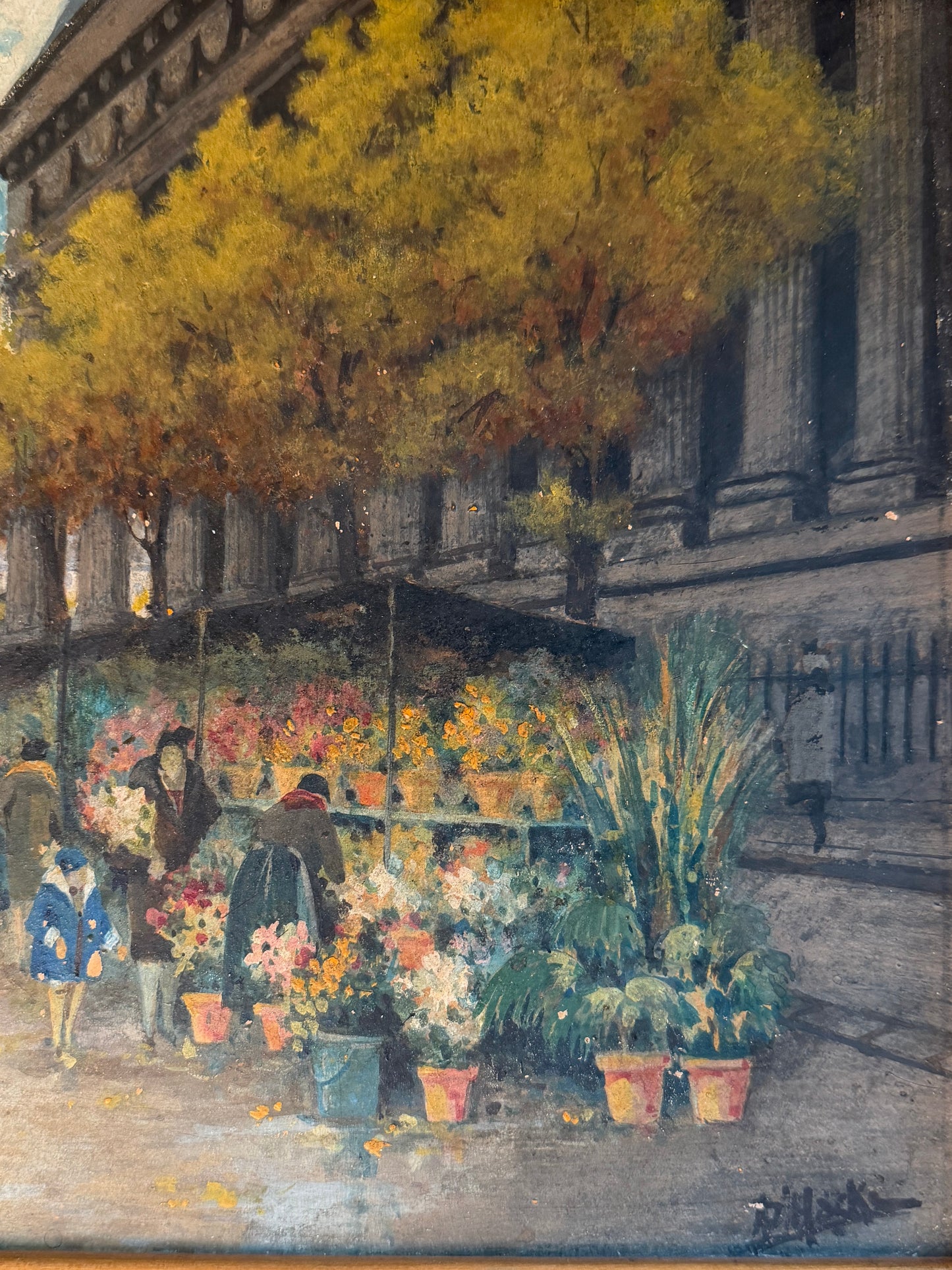Parisian Flower Market Painting