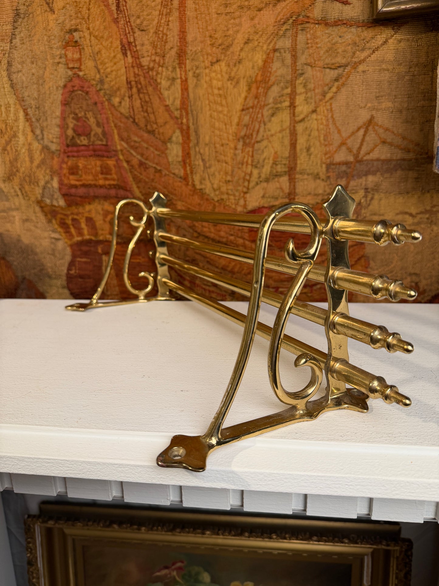 Brass Pullman Style Rack