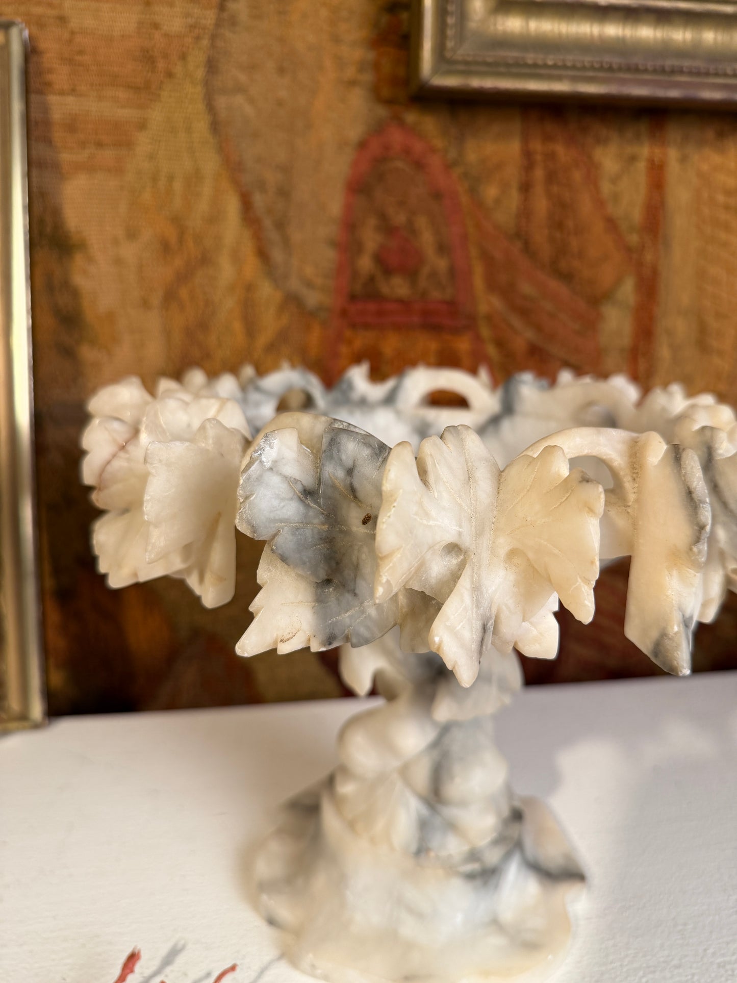 Vintage Alabaster Tazza