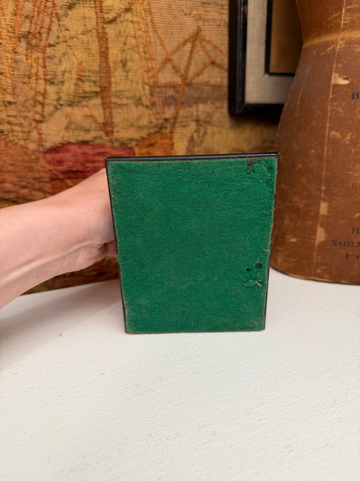 Vintage Brass Playing Card Letter Press