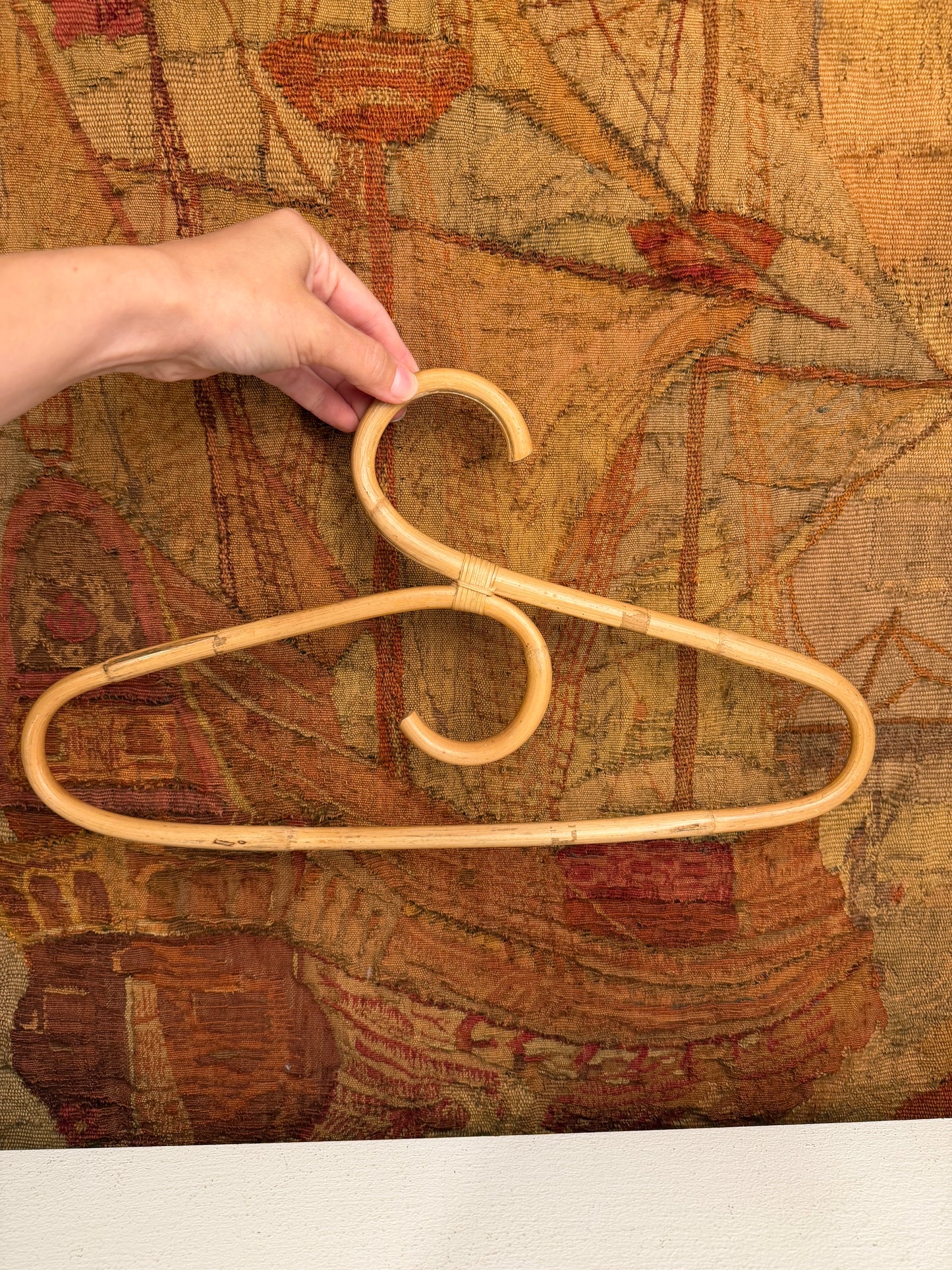 Vintage Bamboo Hangers Set of 5