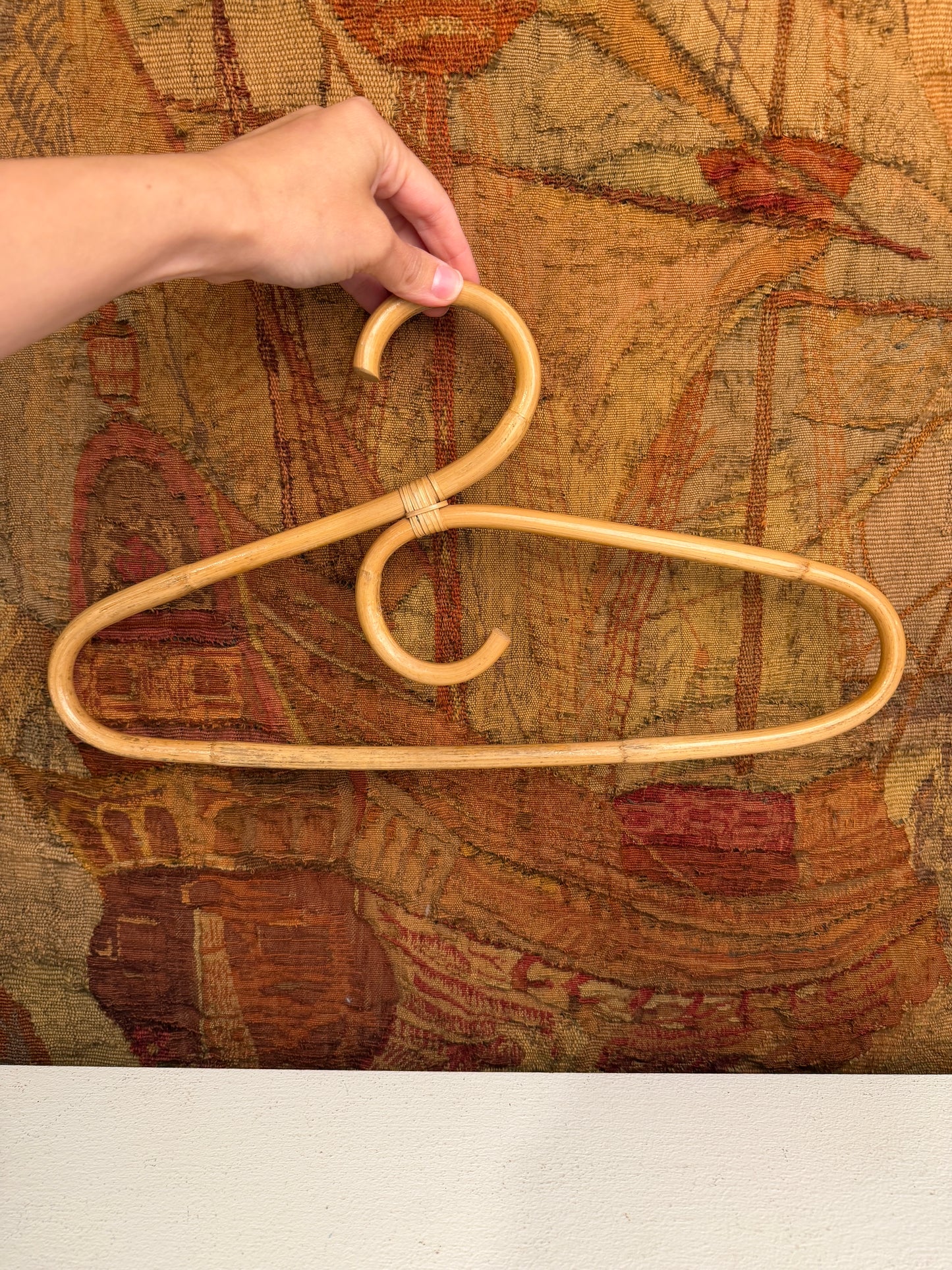 Vintage Bamboo Hangers Set of 5