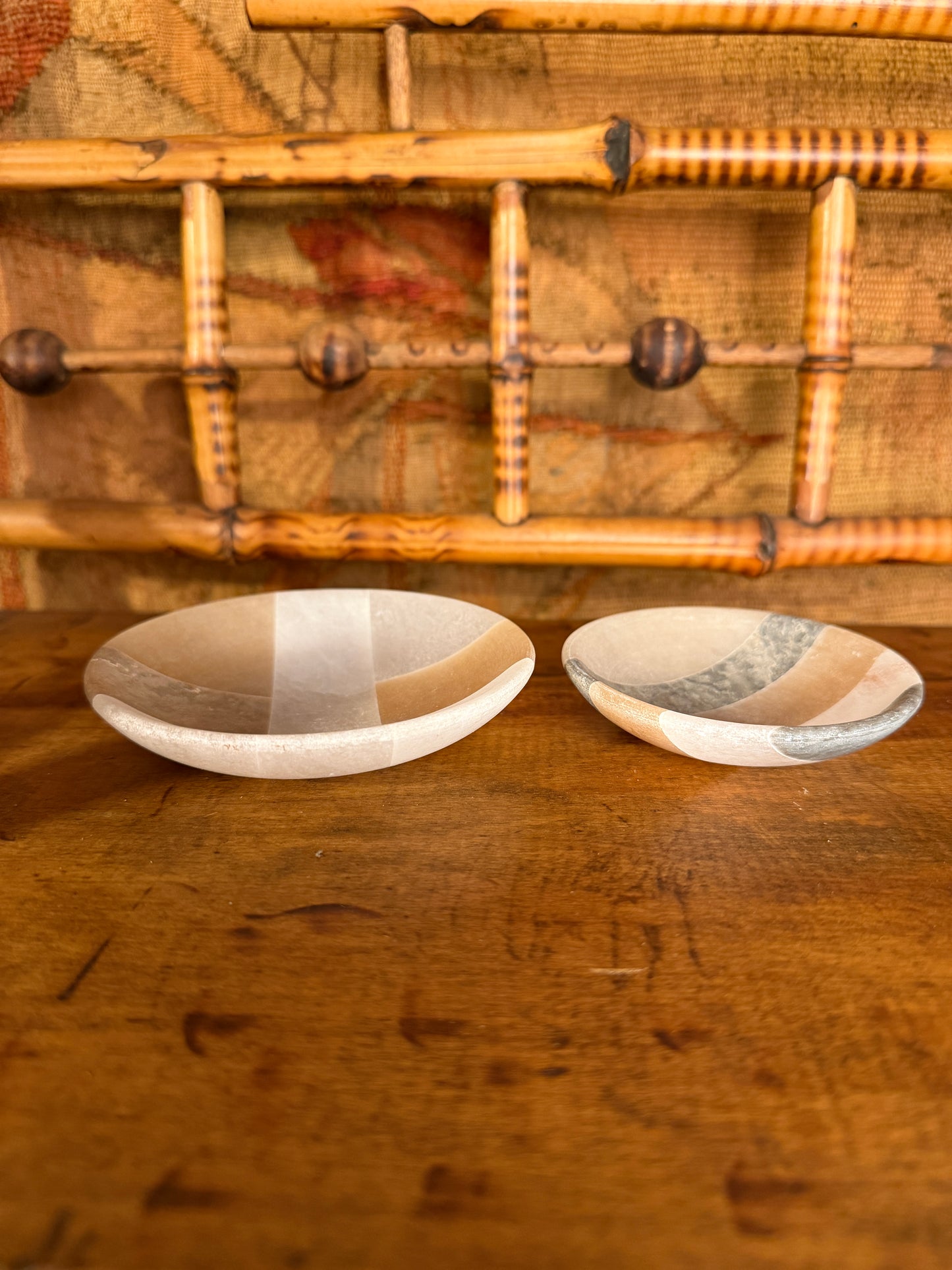 Alabaster Catchall Dish Set of 2