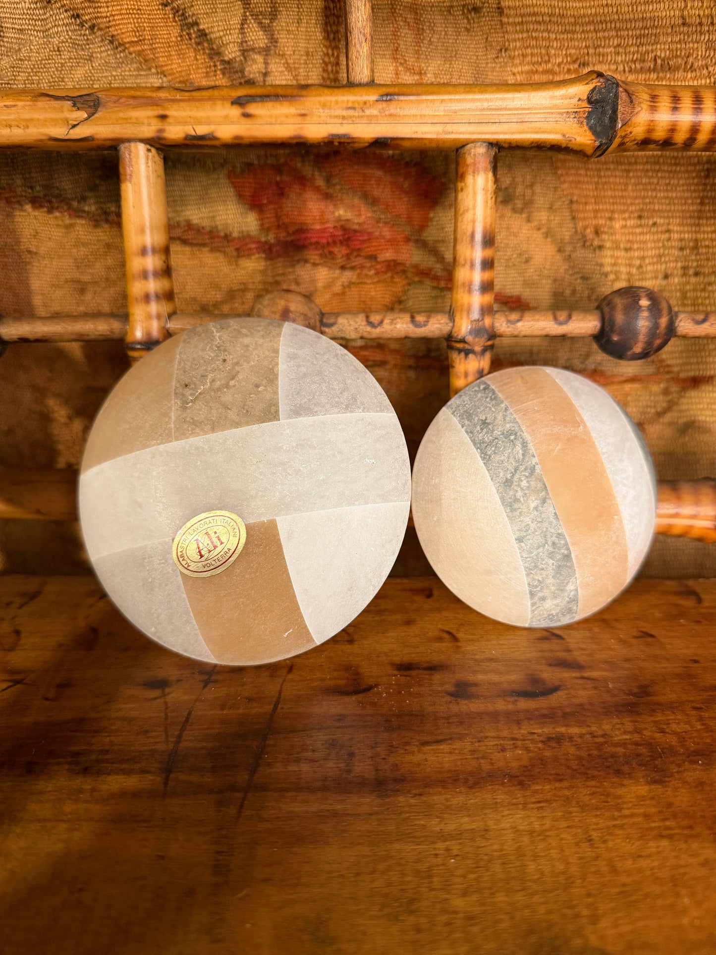 Alabaster Catchall Dish Set of 2