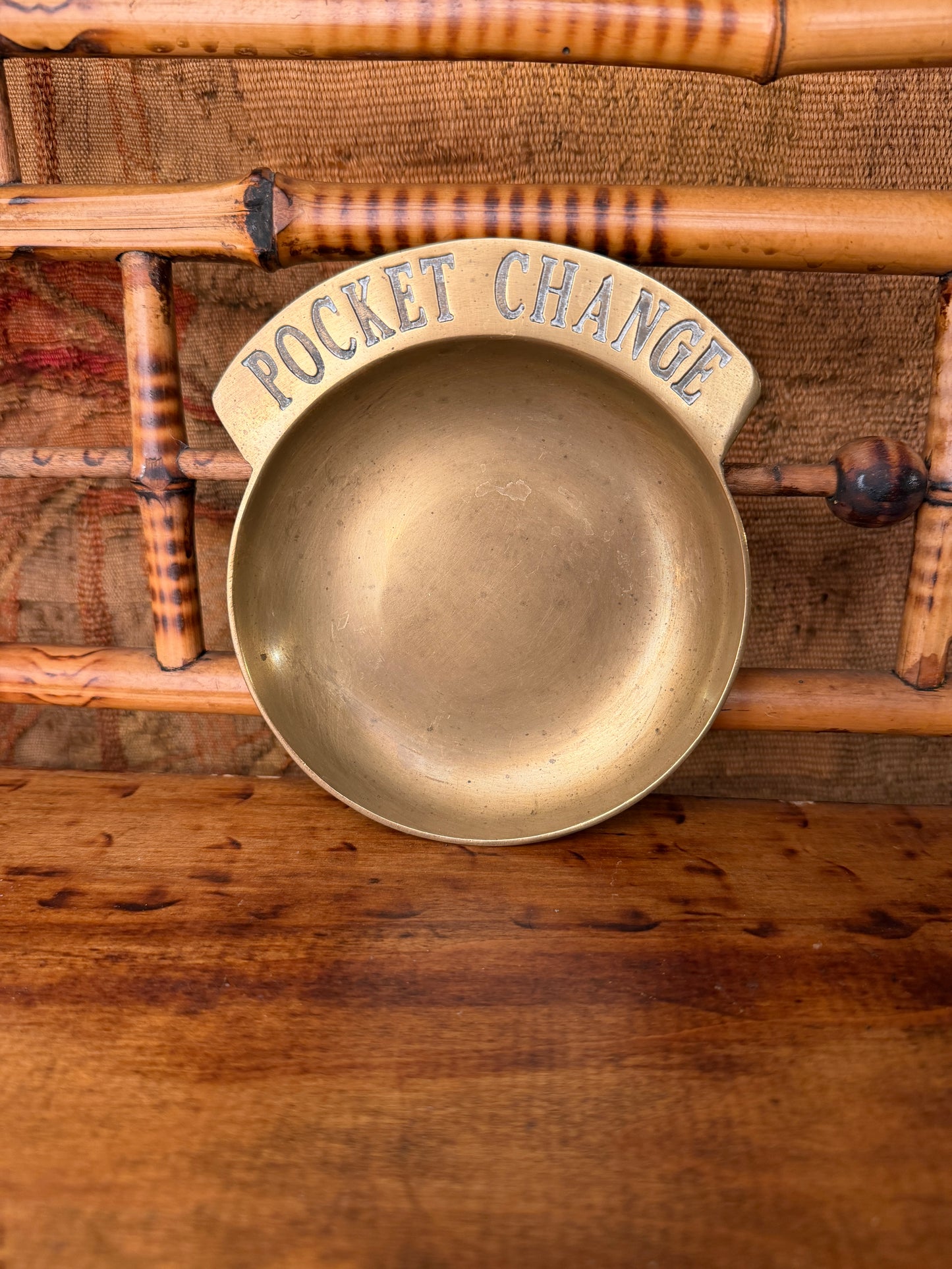 Vintage Brass Pocket Change Holder