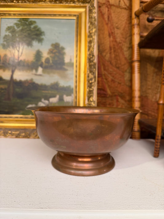 Vintage Copper Bowl