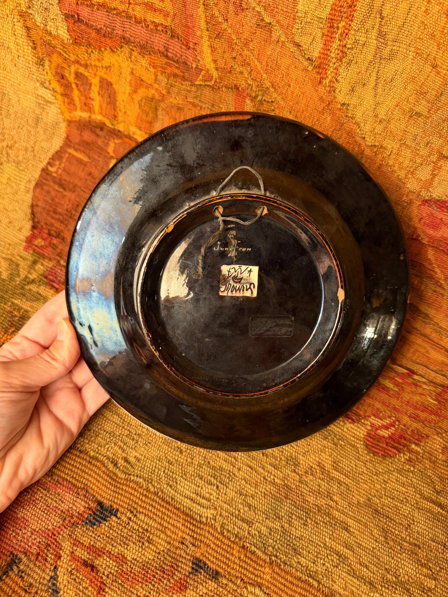 Antique Hand Painted Thoune Plate