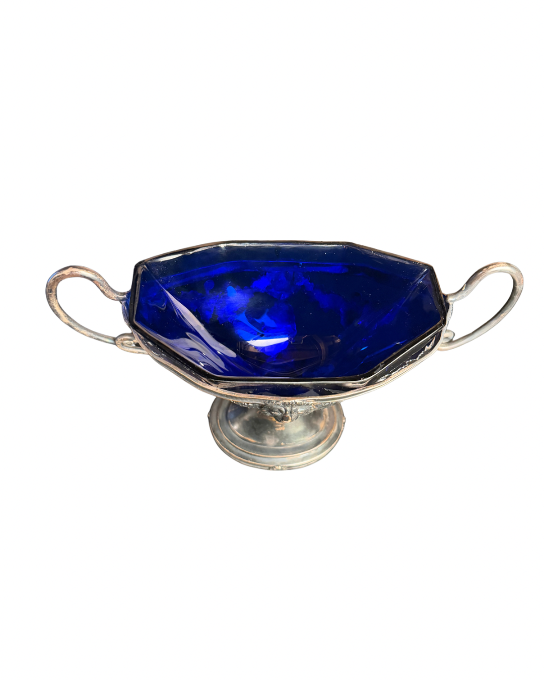 Silver-Plated Lion Head Compote
