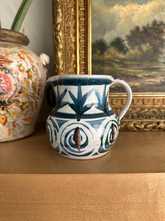 Hand-Painted Studio Pottery Jug